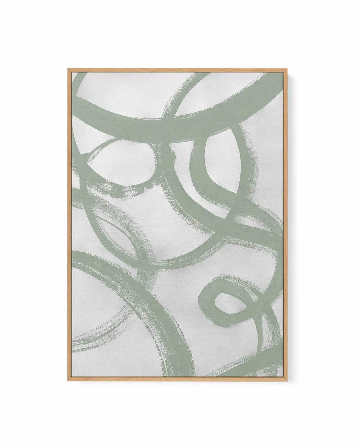Acrylic Abstract II in Sage | Framed Canvas Art Print from Olive et Oriel where you can shop wallpaper and artworks online
