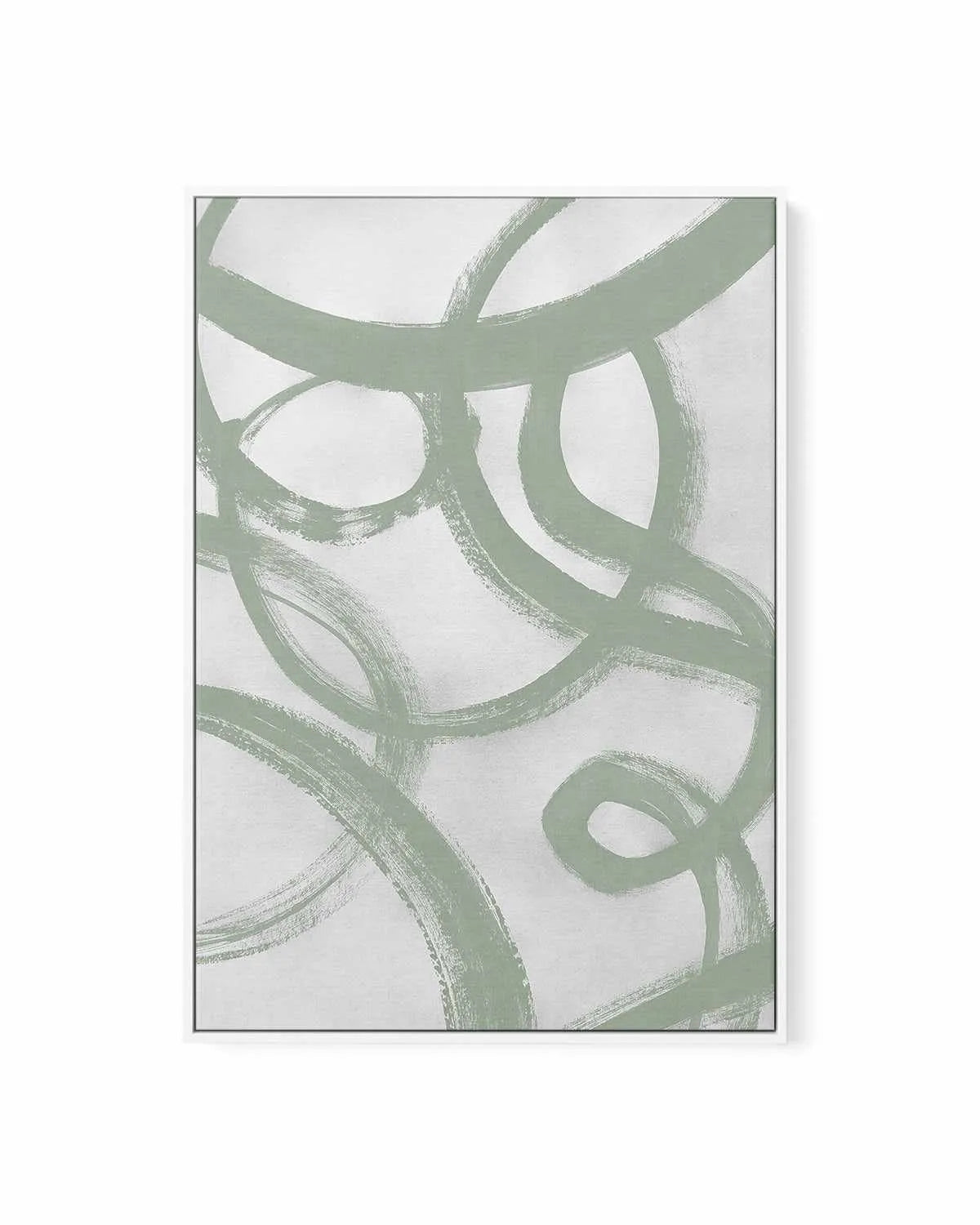 Acrylic Abstract II in Sage | Framed Canvas Art Print from Olive et Oriel where you can shop wallpaper and artworks online