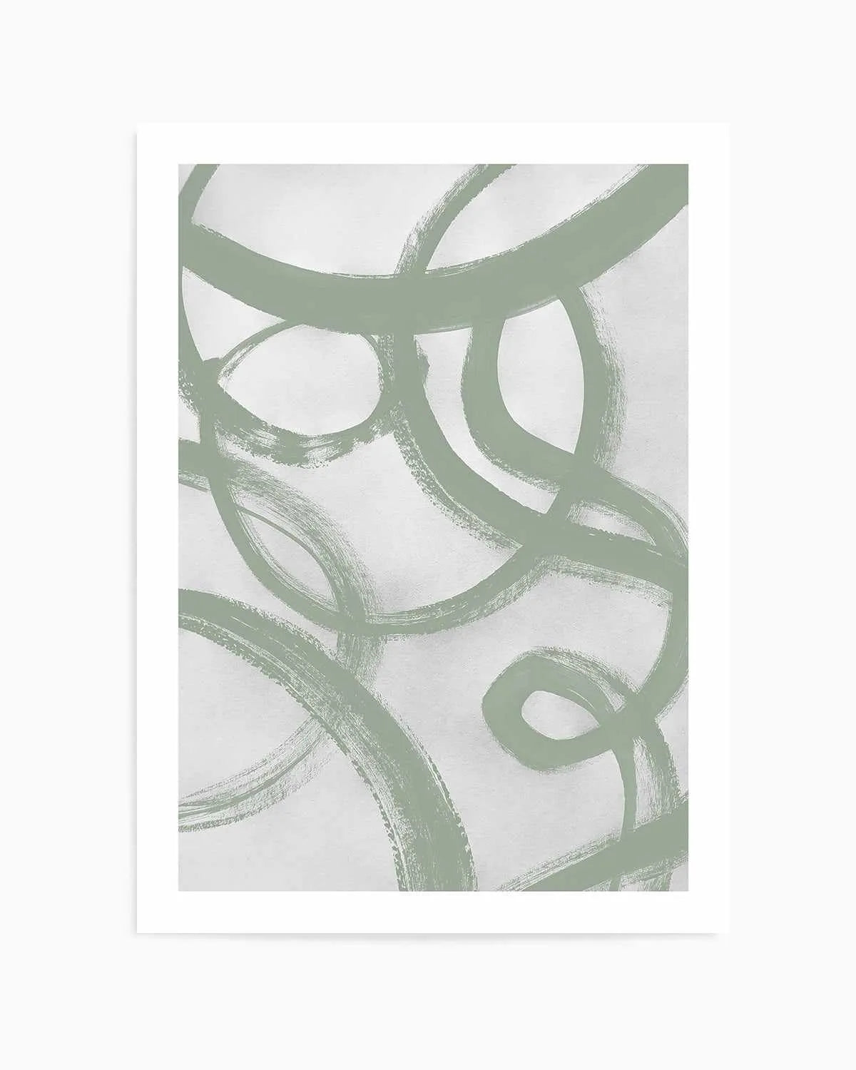 Acrylic Abstract II in Sage Art Print from Olive et Oriel where you can shop wallpaper and artworks online