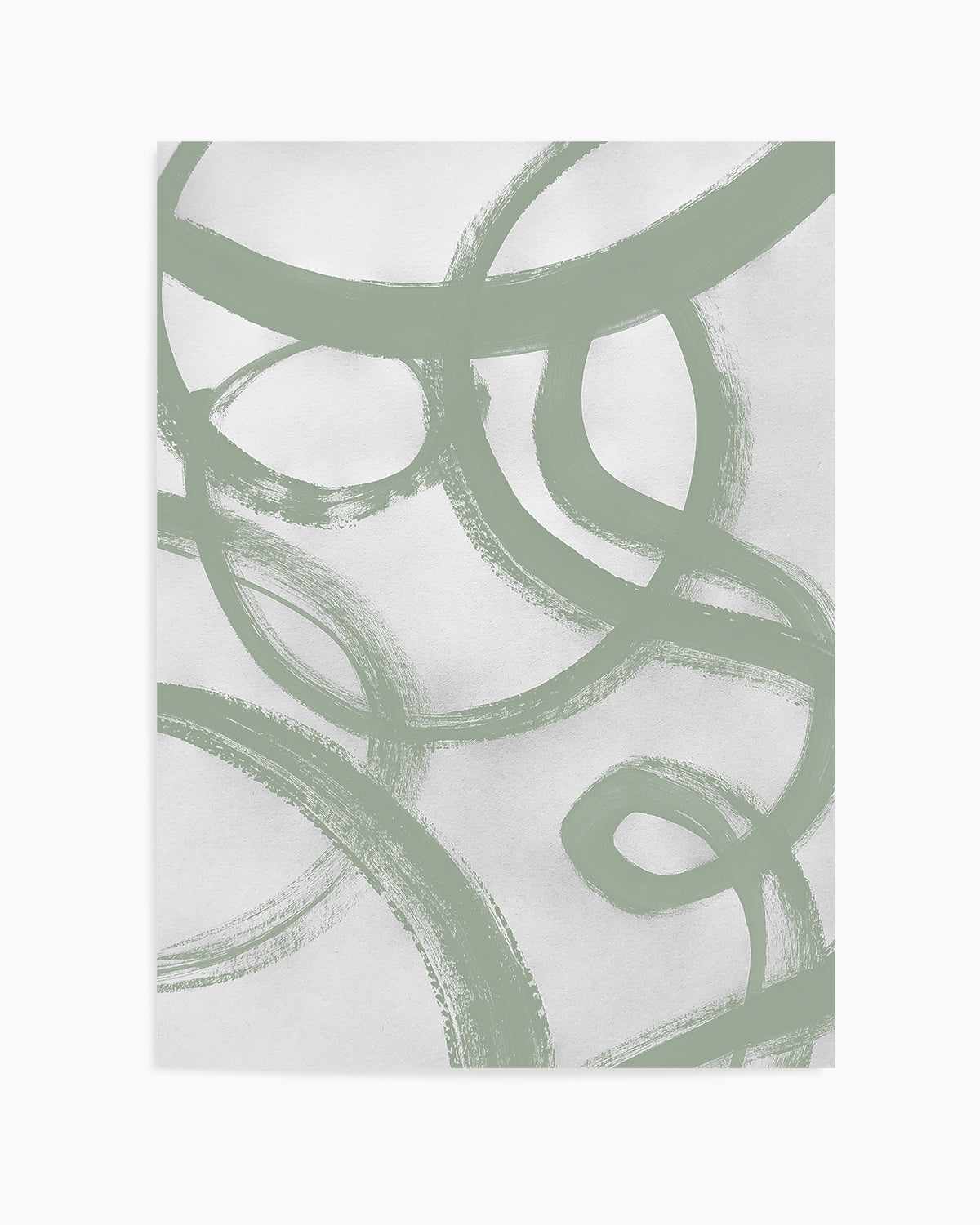 Acrylic Abstract II in Sage Art Print