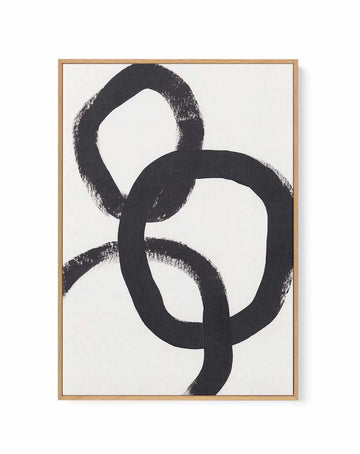 Acrylic Circles | Framed Canvas Art Print from Olive et Oriel where you can shop wallpaper and artworks online