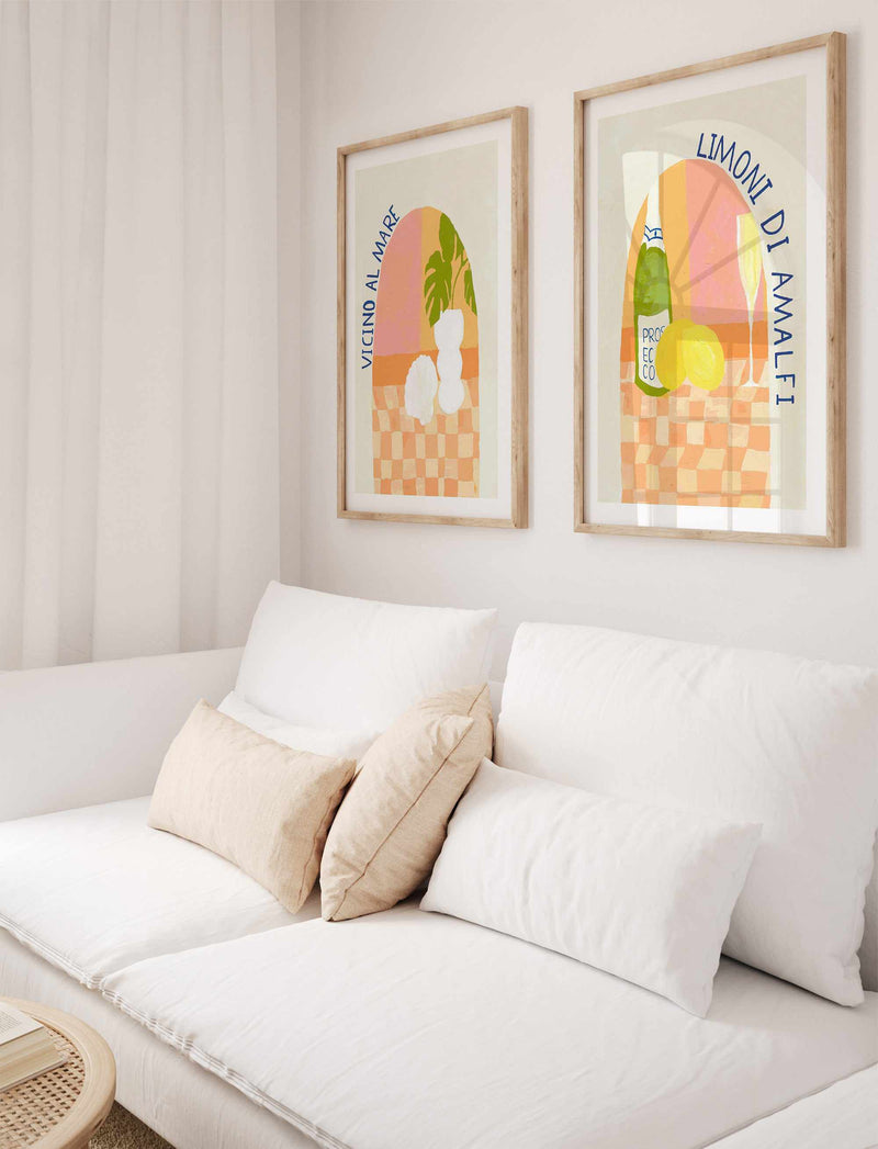 Vicino Al Mare | Art Print from Olive et Oriel where you can shop wallpaper and artworks online