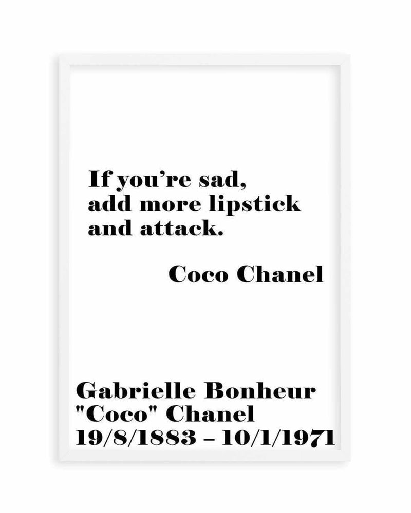 Buy Coco Chanel poster  walljarcom