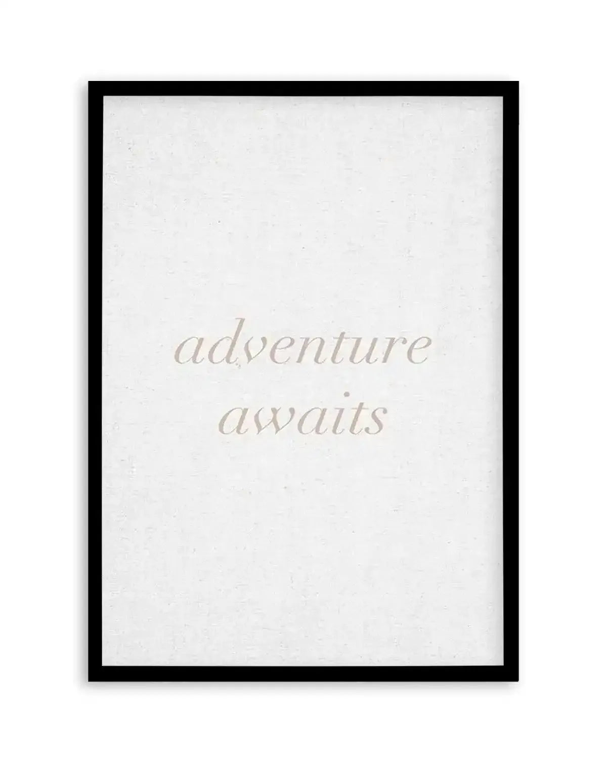 Adventure Awaits on Linen | 3 Colour Options Art Print from Olive et Oriel where you can shop wallpaper and artworks online