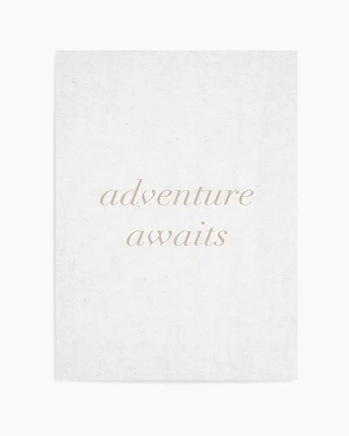Adventure Awaits on Linen | 3 Colour Options Art Print from Olive et Oriel where you can shop wallpaper and artworks online
