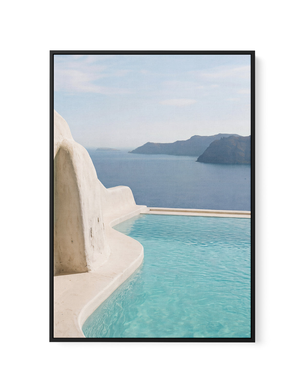 Aegean Blue Pool I | Framed Canvas Art Print