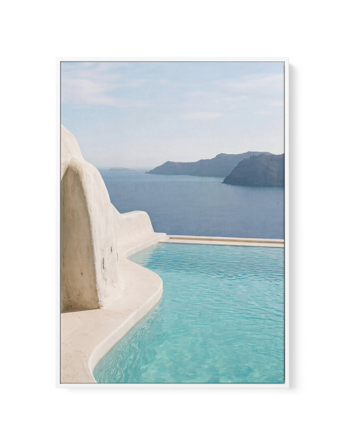 Aegean Blue Pool I | Framed Canvas Art Print