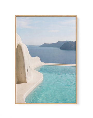 Aegean Blue Pool I | Framed Canvas Wall Art