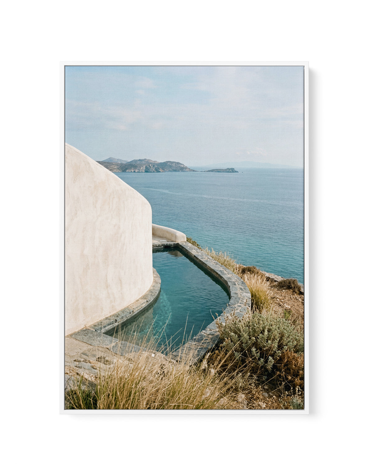 Aegean Escape I | Framed Canvas Art Print