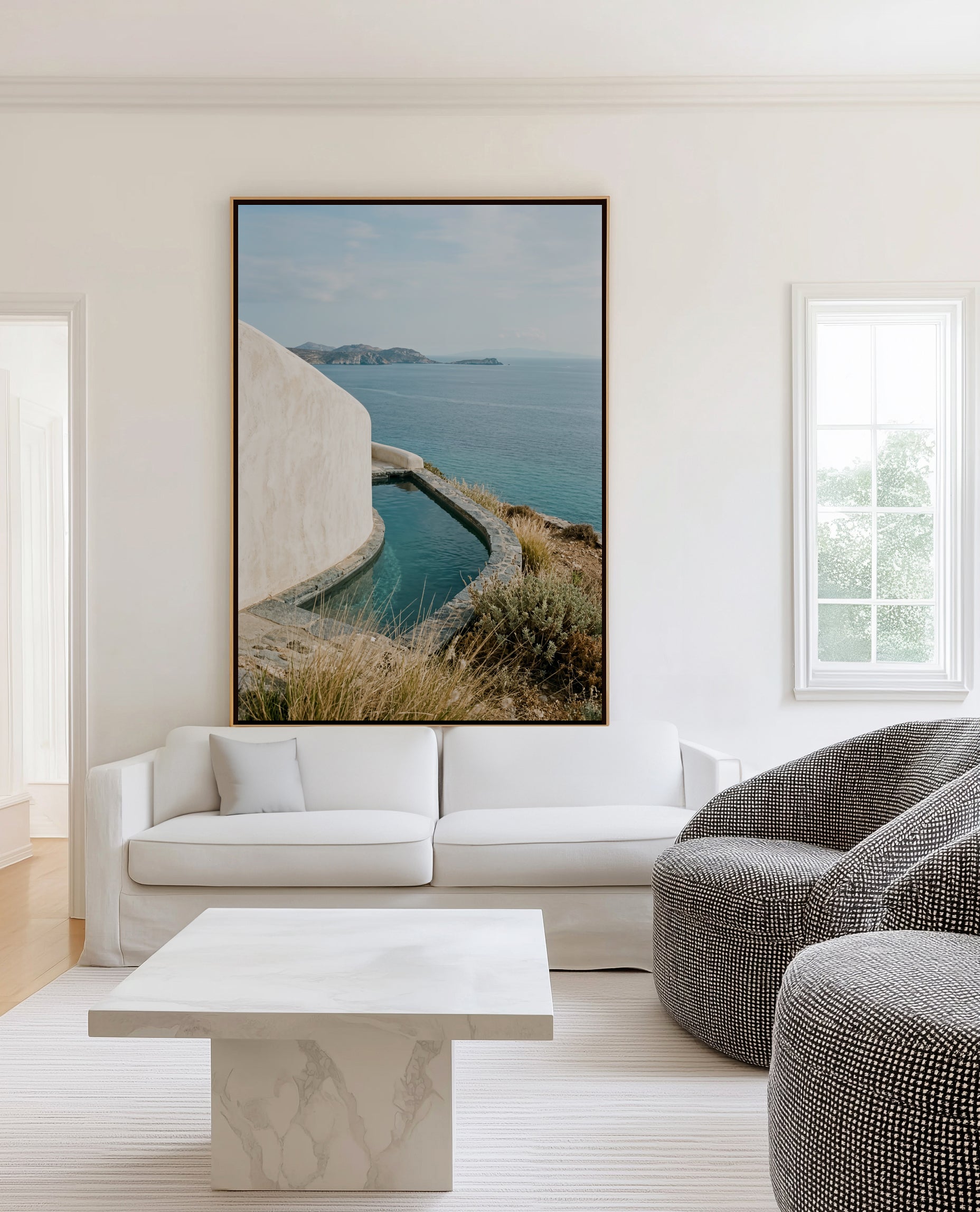 Aegean Escape I | Framed Canvas Art Print