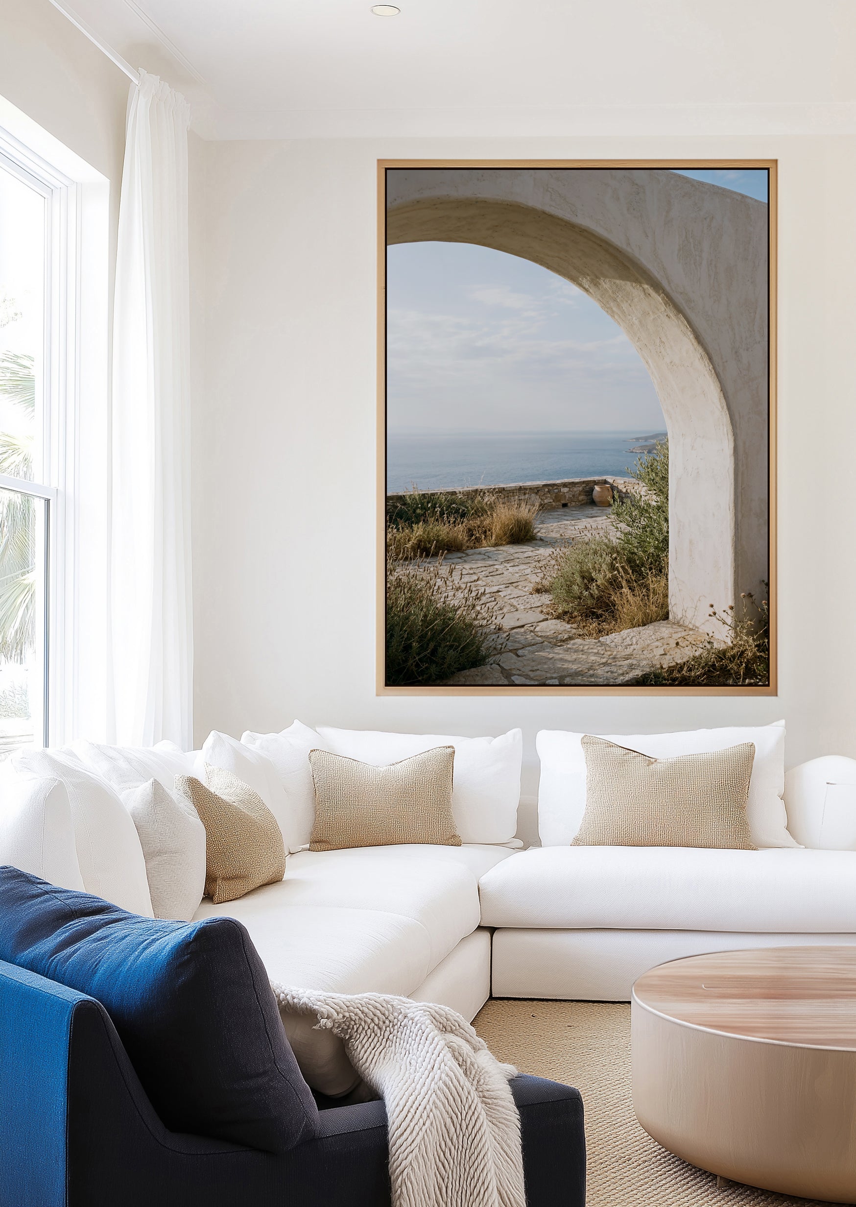 Aegean Escape II | Framed Canvas Art Print