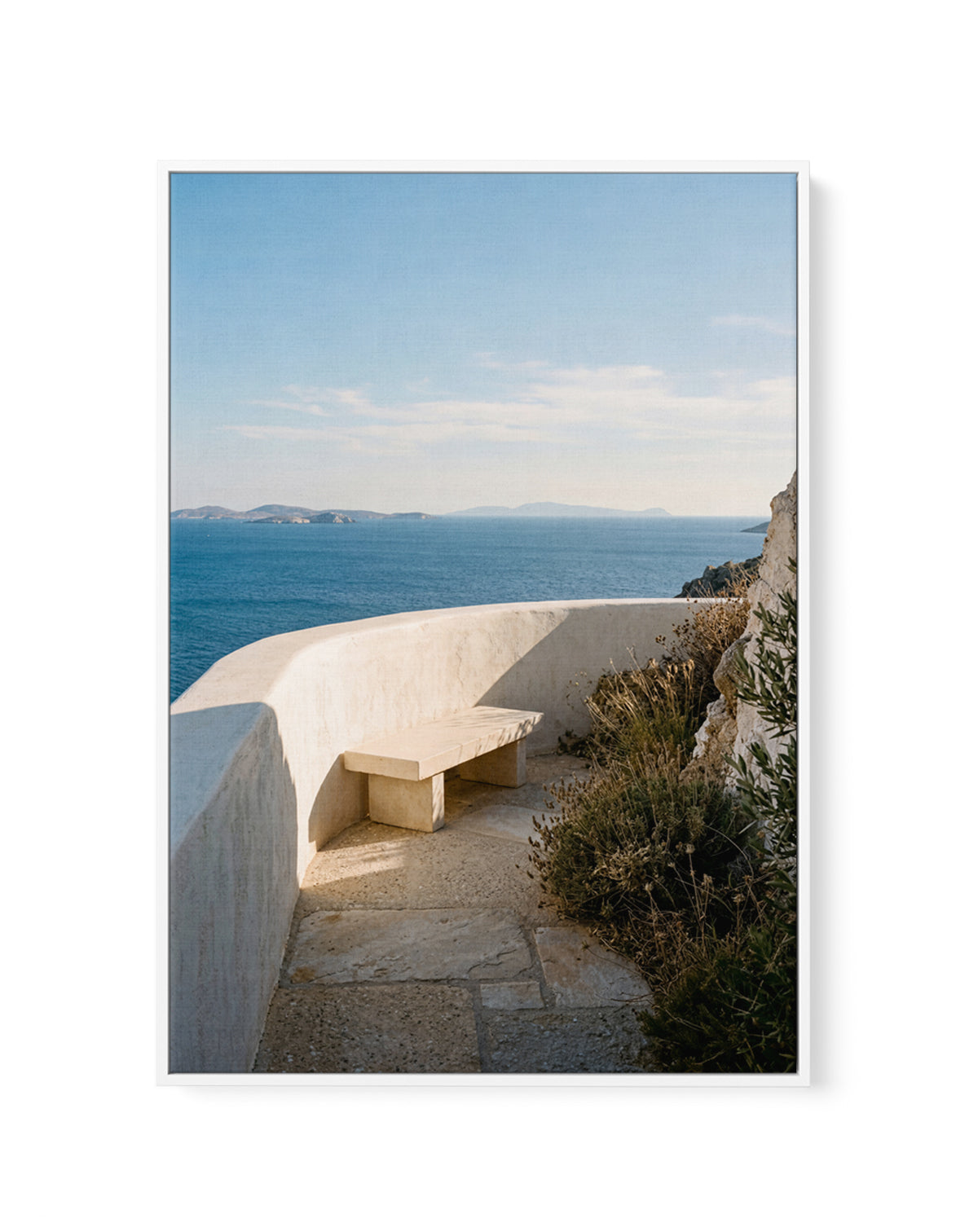 Aegean Escape III | Framed Canvas Art Print