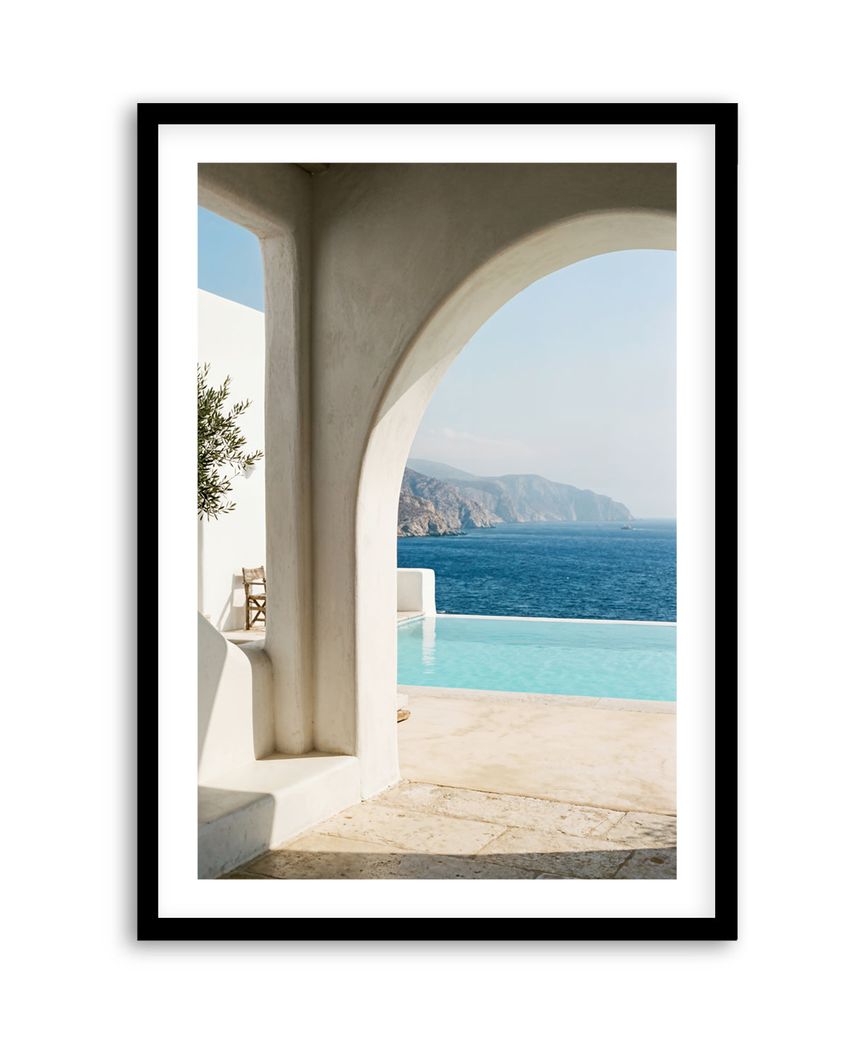 Aegean Infinity Pool | Art Print