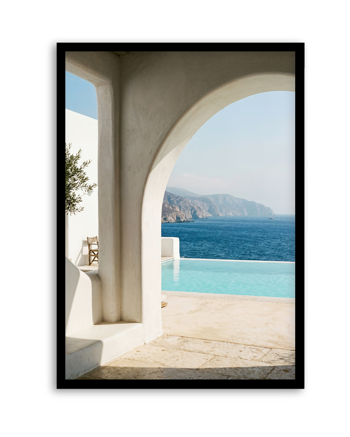 Aegean Infinity Pool | Art Print
