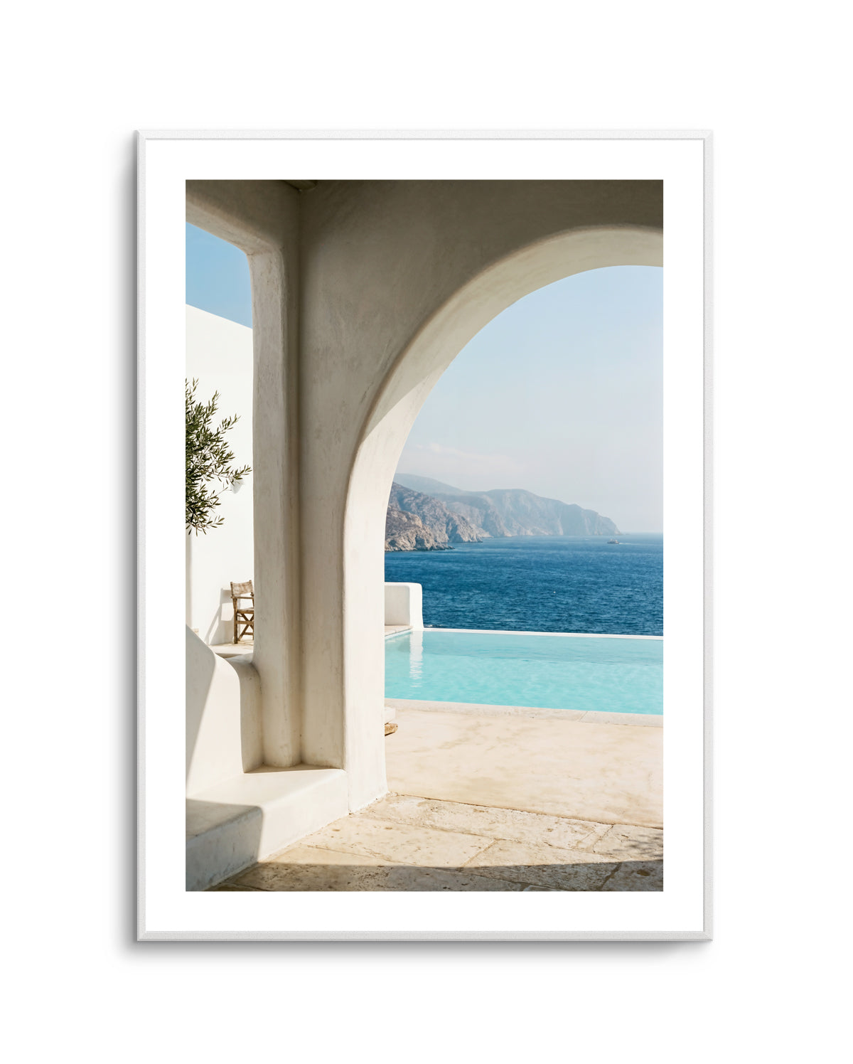 Aegean Infinity Pool | Art Print