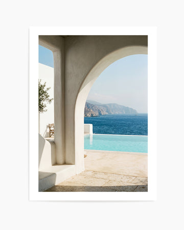 Aegean Infinity Pool | Art Print