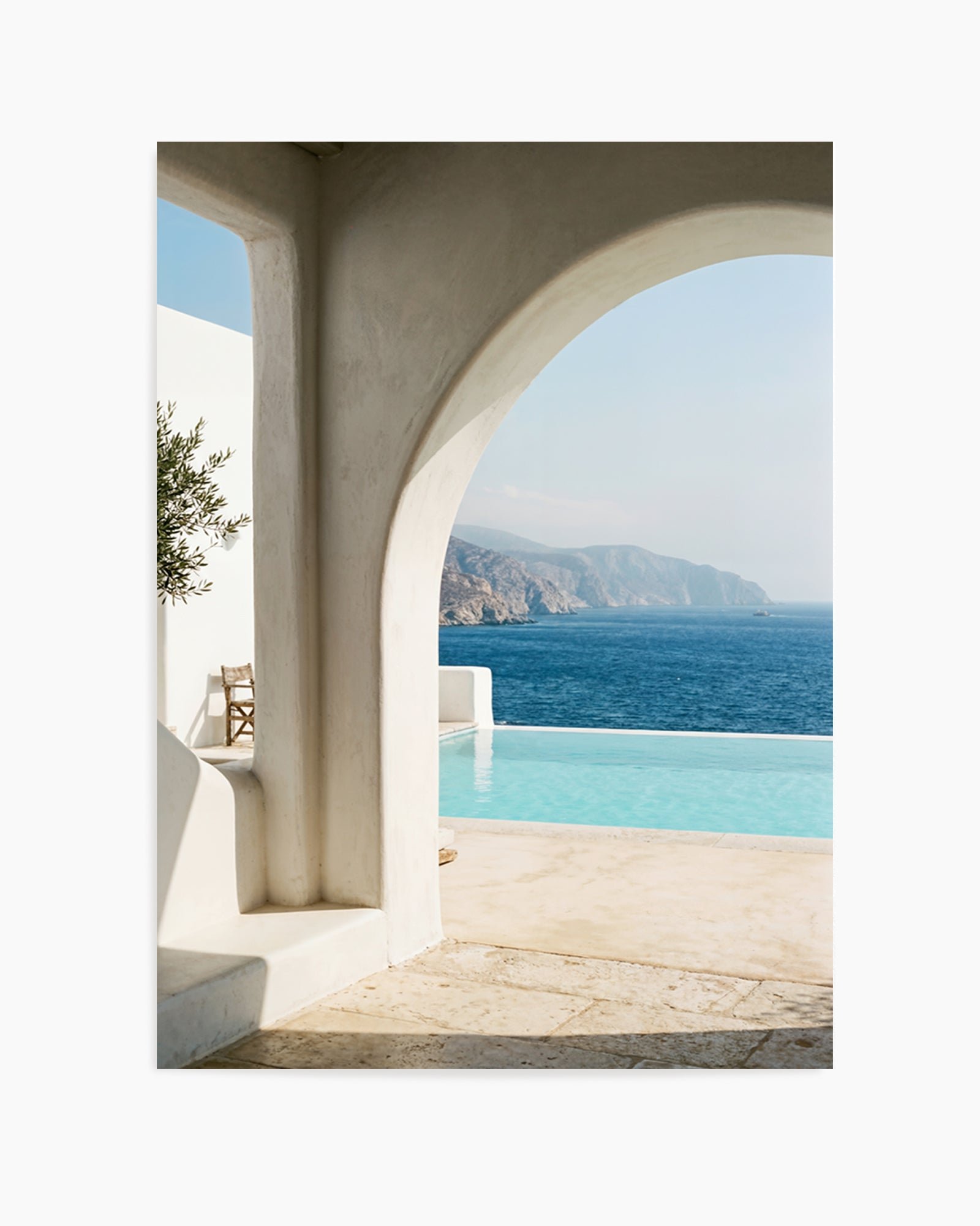 Aegean Infinity Pool | Art Print