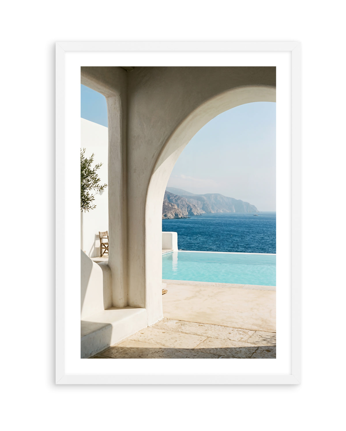Aegean Infinity Pool | Art Print