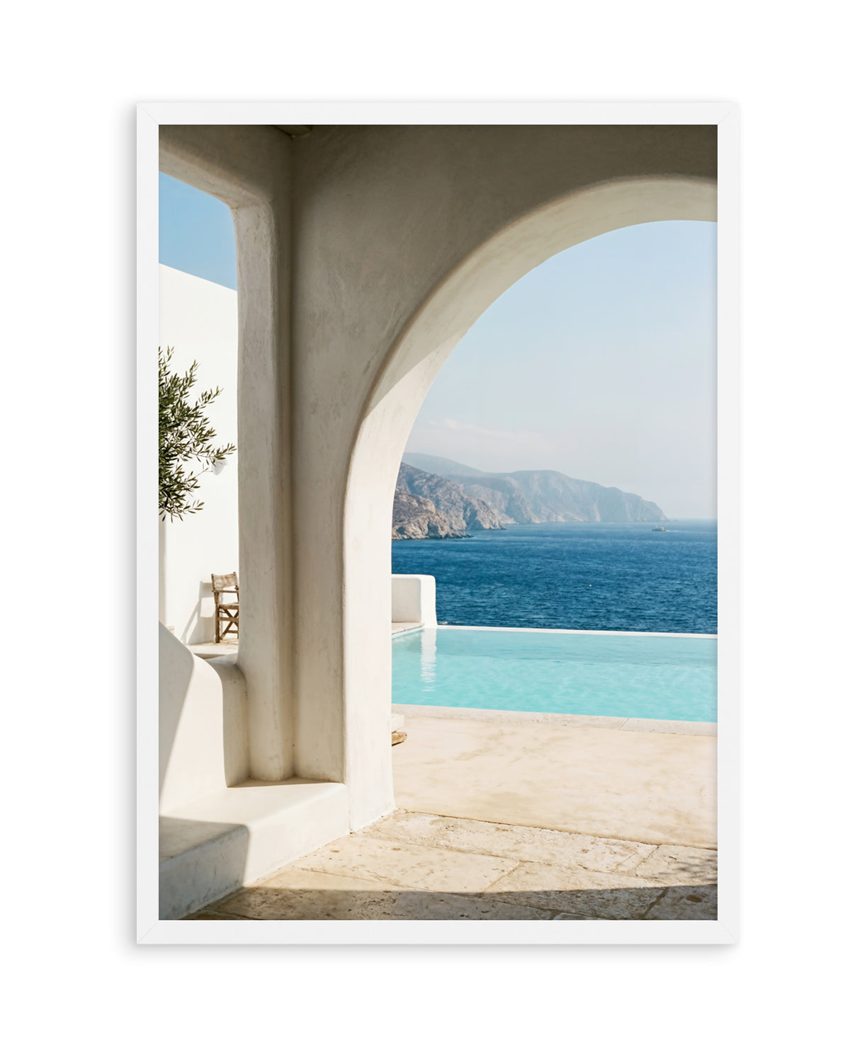 Aegean Infinity Pool | Art Print