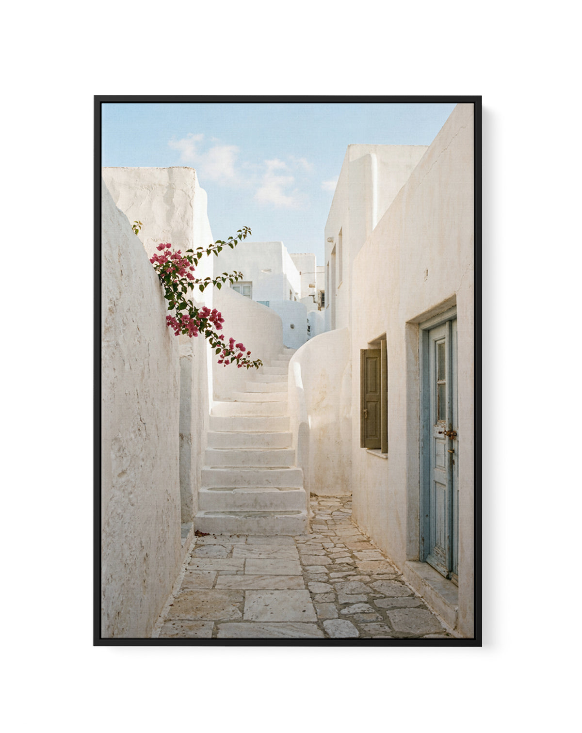 Aegean Pathway | Framed Canvas Art Print