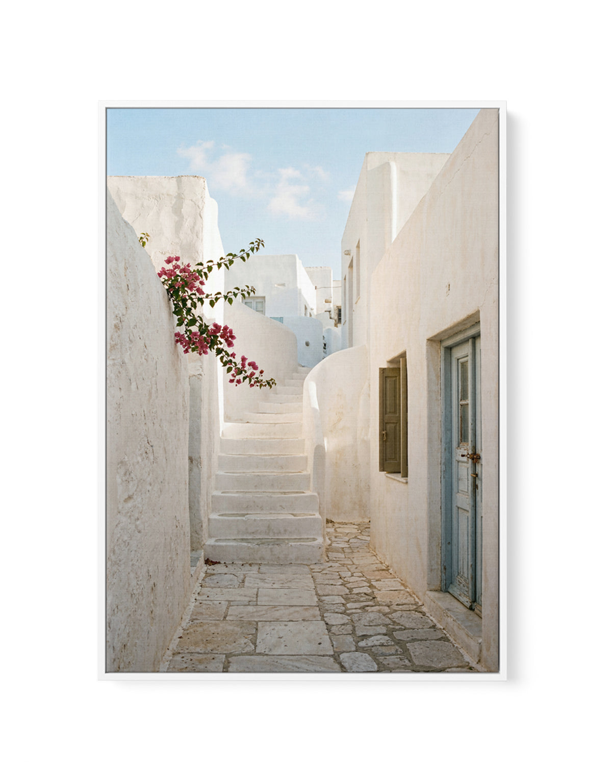 Aegean Pathway | Framed Canvas Art Print