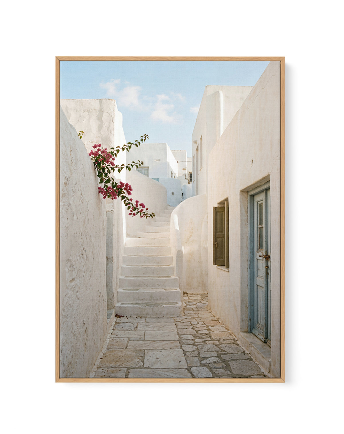 Aegean Pathway | Framed Canvas Art Print