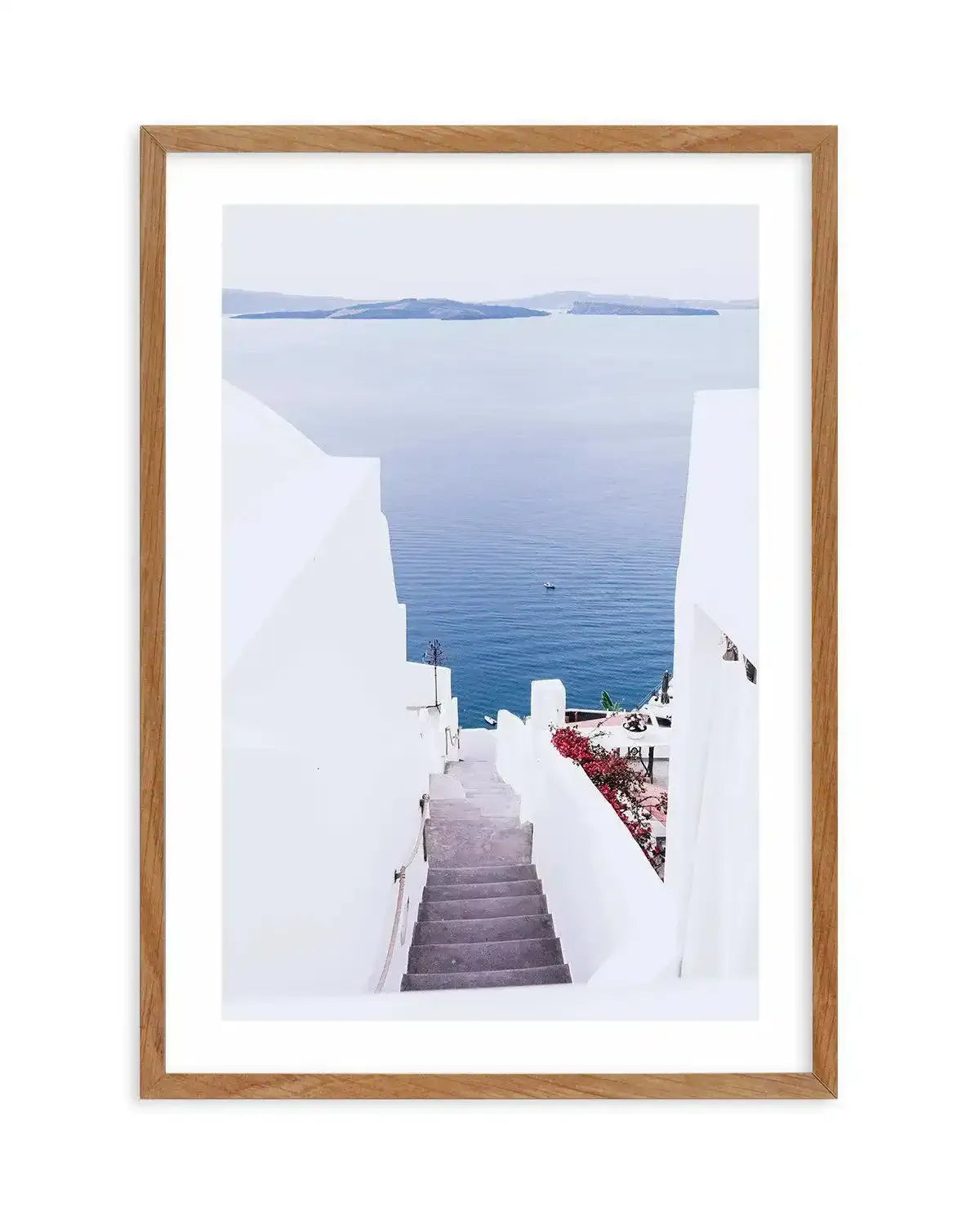 Aegean Views | Santorini Art Print-Shop Greece Wall Art Prints Online with Olive et Oriel - Our collection of Greek Islands art prints offer unique wall art including blue domes of Santorini in Oia, mediterranean sea prints and incredible posters from Milos and other Greece landscape photography - this collection will add mediterranean blue to your home, perfect for updating the walls in coastal, beach house style. There is Greece art on canvas and extra large wall art with fast, free shipping a