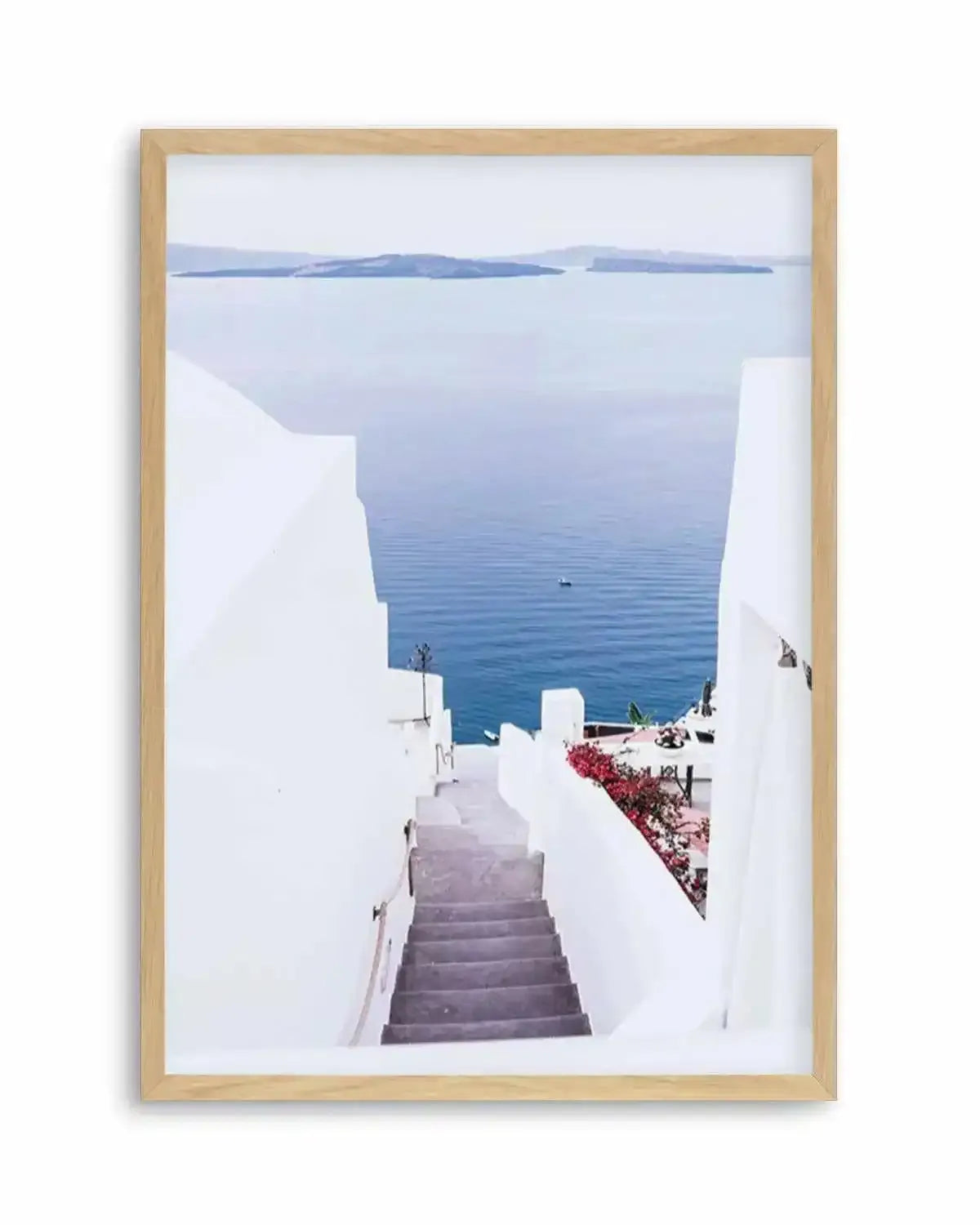 Aegean Views | Santorini Art Print from Olive et Oriel where you can shop wallpaper and artworks online