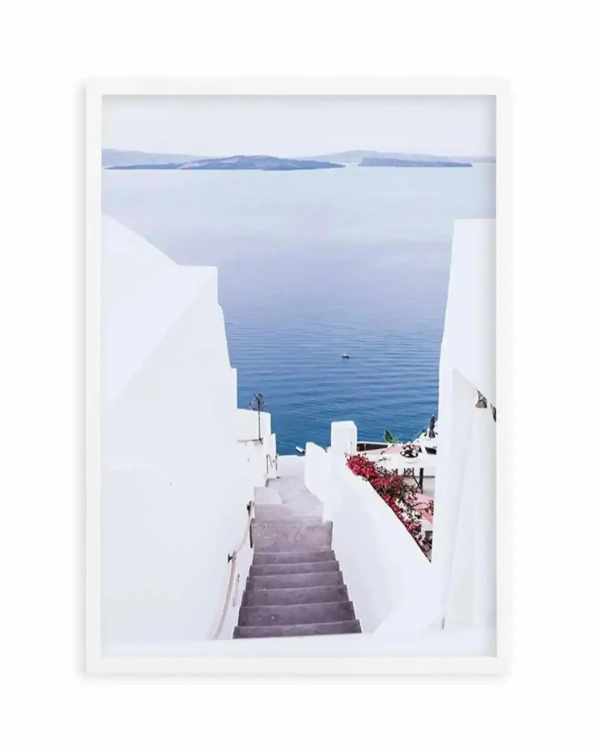 Aegean Views | Santorini Art Print from Olive et Oriel where you can shop wallpaper and artworks online