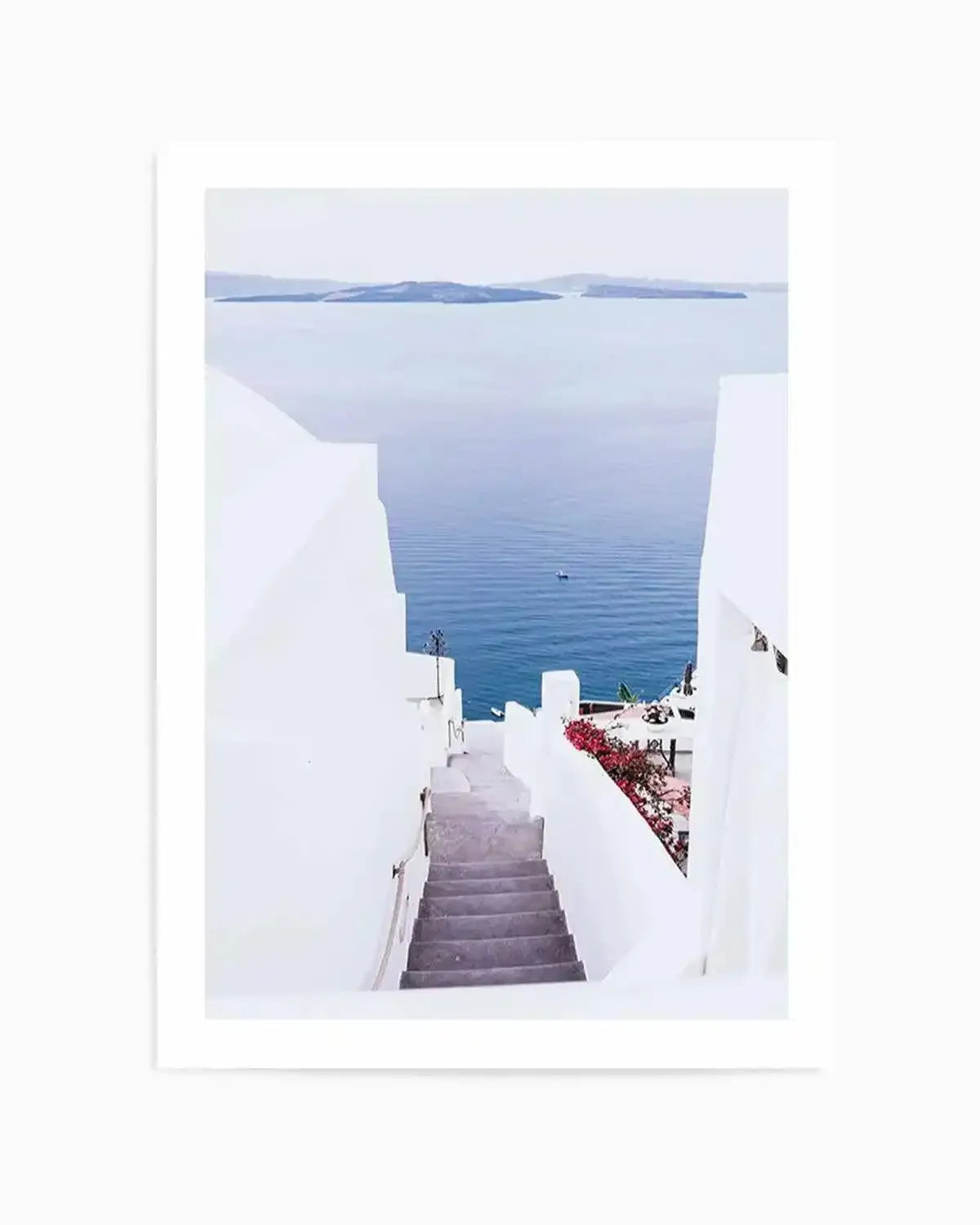 Aegean Views | Santorini Art Print from Olive et Oriel where you can shop wallpaper and artworks online