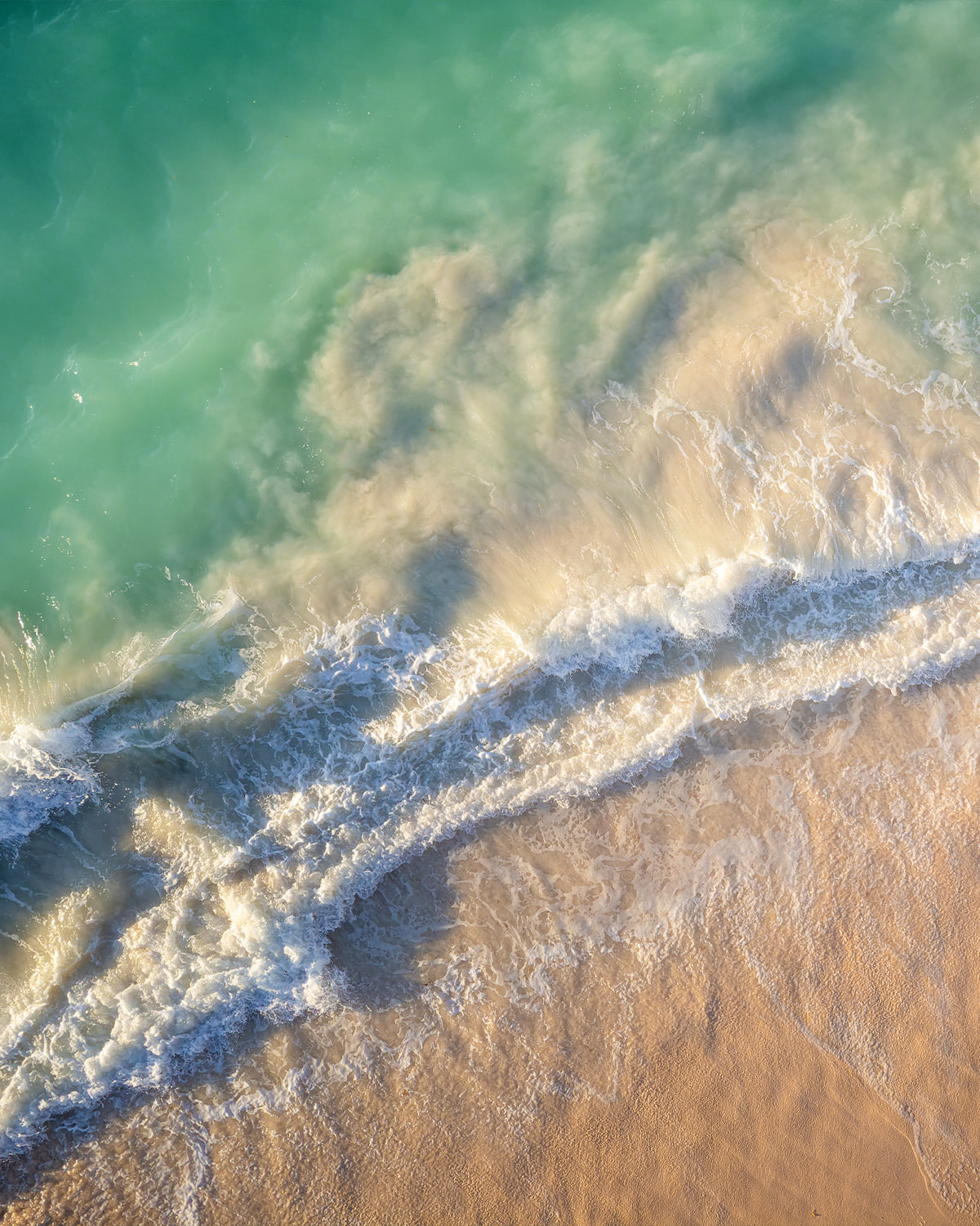 Aerial Shoreline Photo Mural Wallpaper