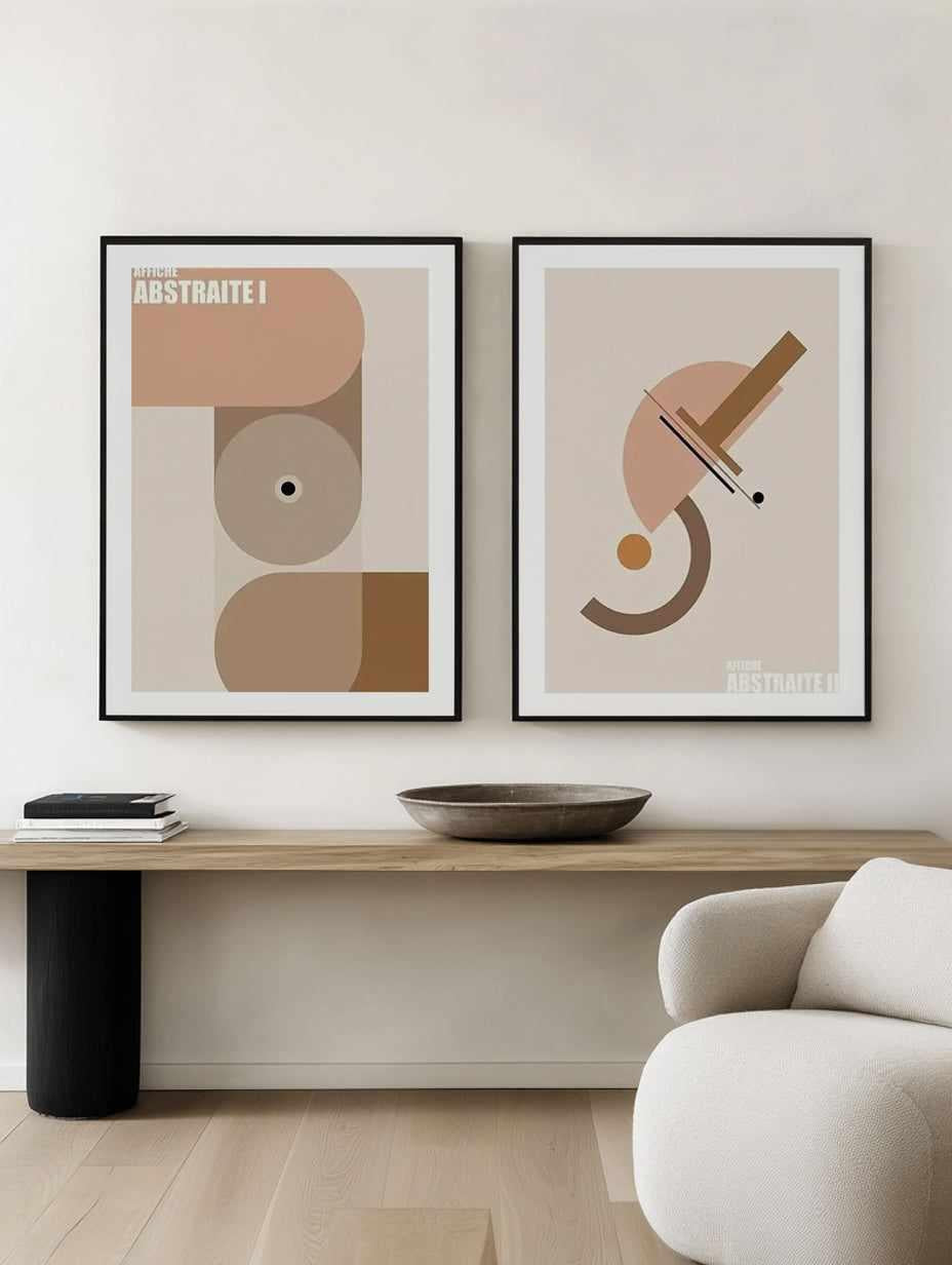 Affiche Abstraite I & II Art Print Set of 2 | Matching Wall Art from Olive et Oriel where you can shop wallpaper and artworks online