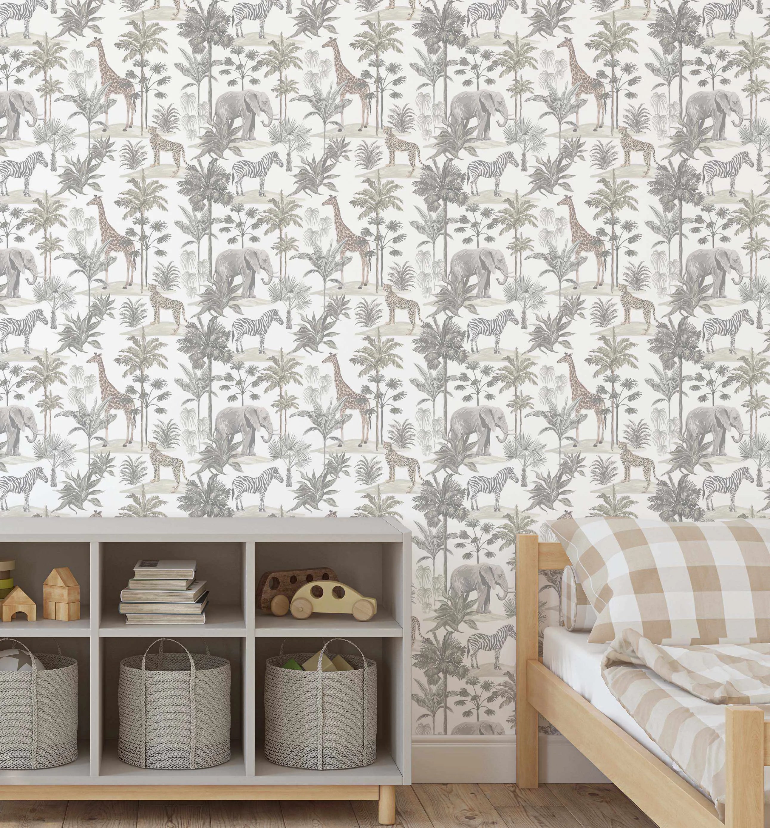 African Adventure Wallpaper | 2 Colour Options-Wallpaper-Buy Kids Removable Wallpaper Online Our Custom Made Children√¢‚Ç¨‚Ñ¢s Wallpapers Are A Fun Way To Decorate And Enhance Boys Bedroom Decor And Girls Bedrooms They Are An Amazing Addition To Your Kids Bedroom Walls Our Collection of Kids Wallpaper Is Sure To Transform Your Kids Rooms Interior Style From Pink Wallpaper To Dinosaur Wallpaper Even Marble Wallpapers For Teen Boys Shop Peel And Stick Wallpaper Online Today With Olive et Oriel