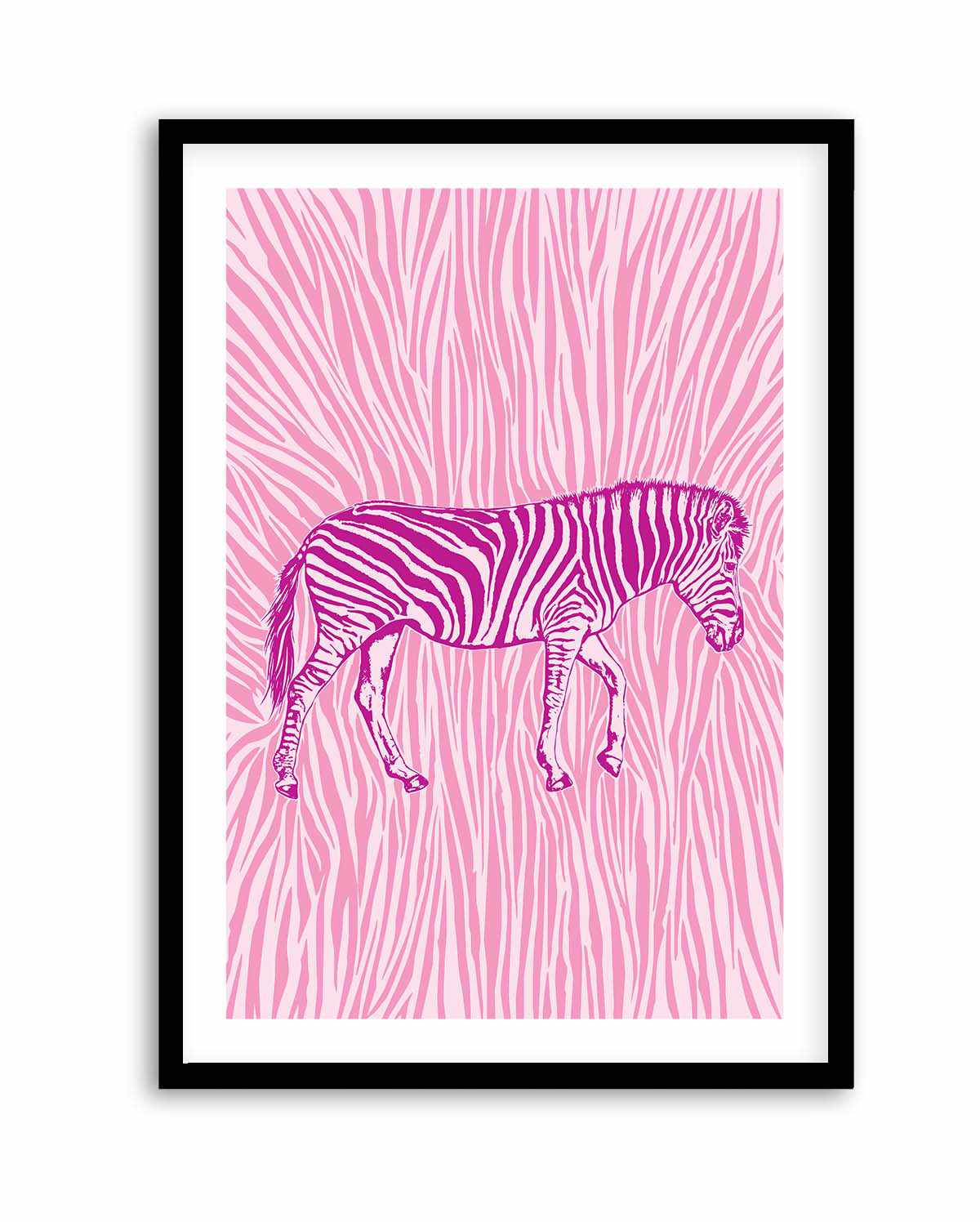 African Zebra Striking Camouflage by Carlo Kaminski | Art Print