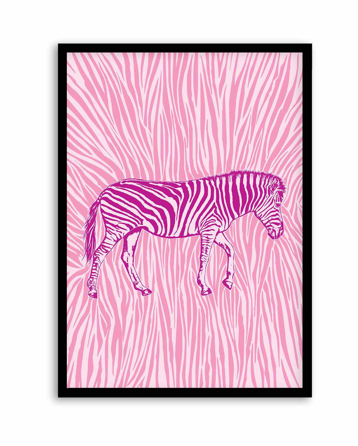 African Zebra Striking Camouflage by Carlo Kaminski | Art Print