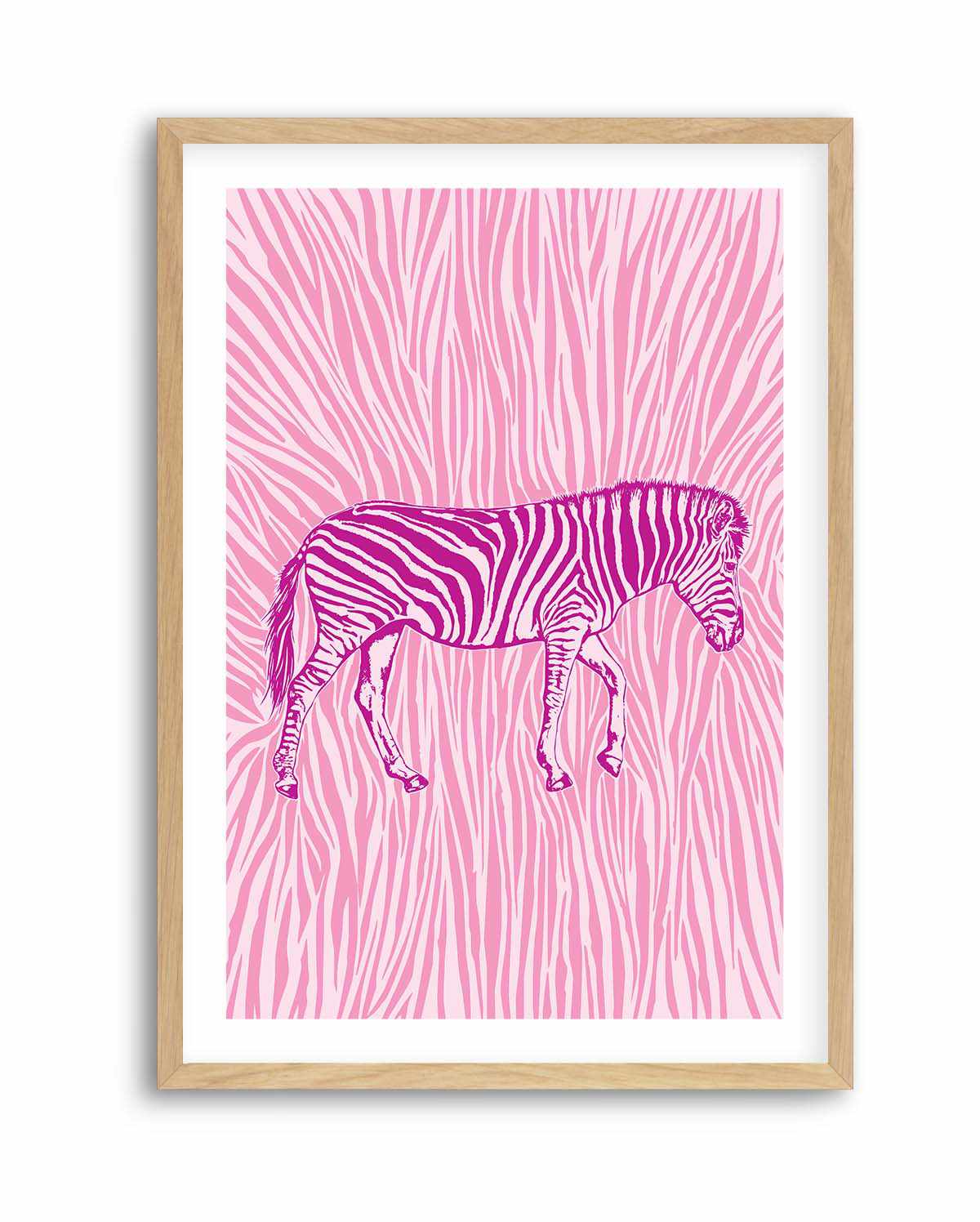 African Zebra Striking Camouflage by Carlo Kaminski | Art Print