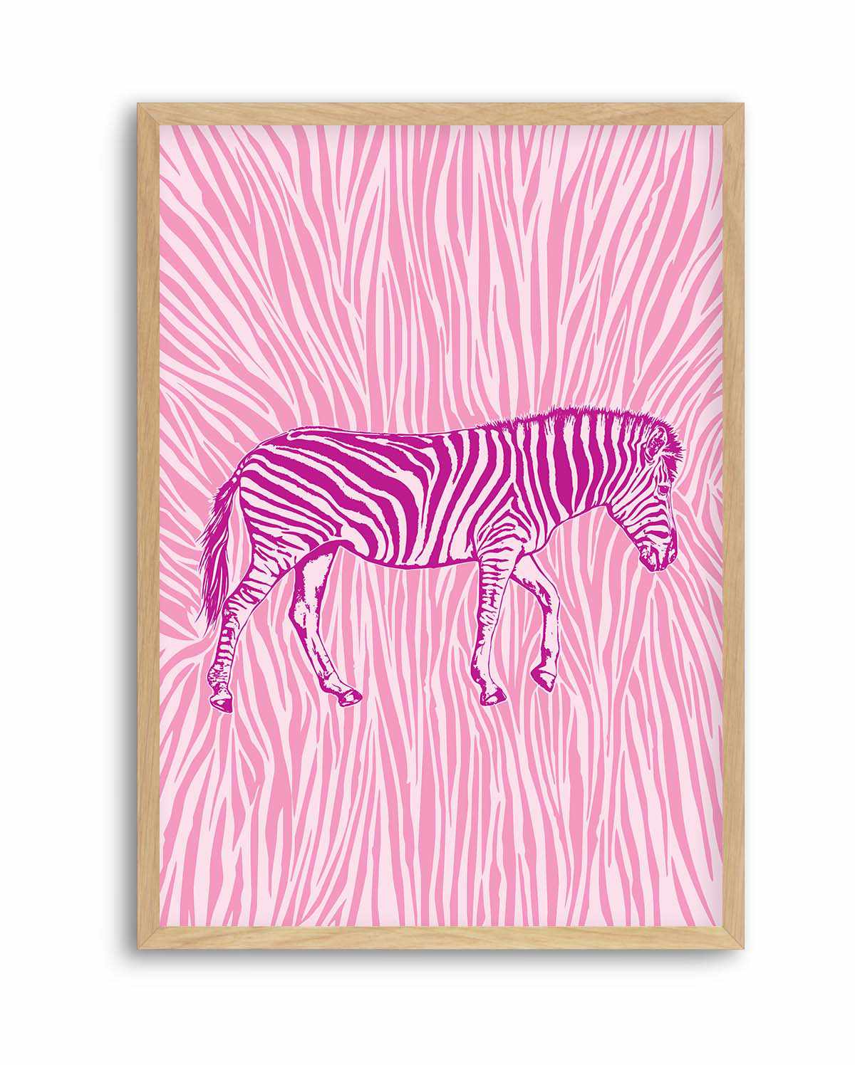 African Zebra Striking Camouflage by Carlo Kaminski | Art Print