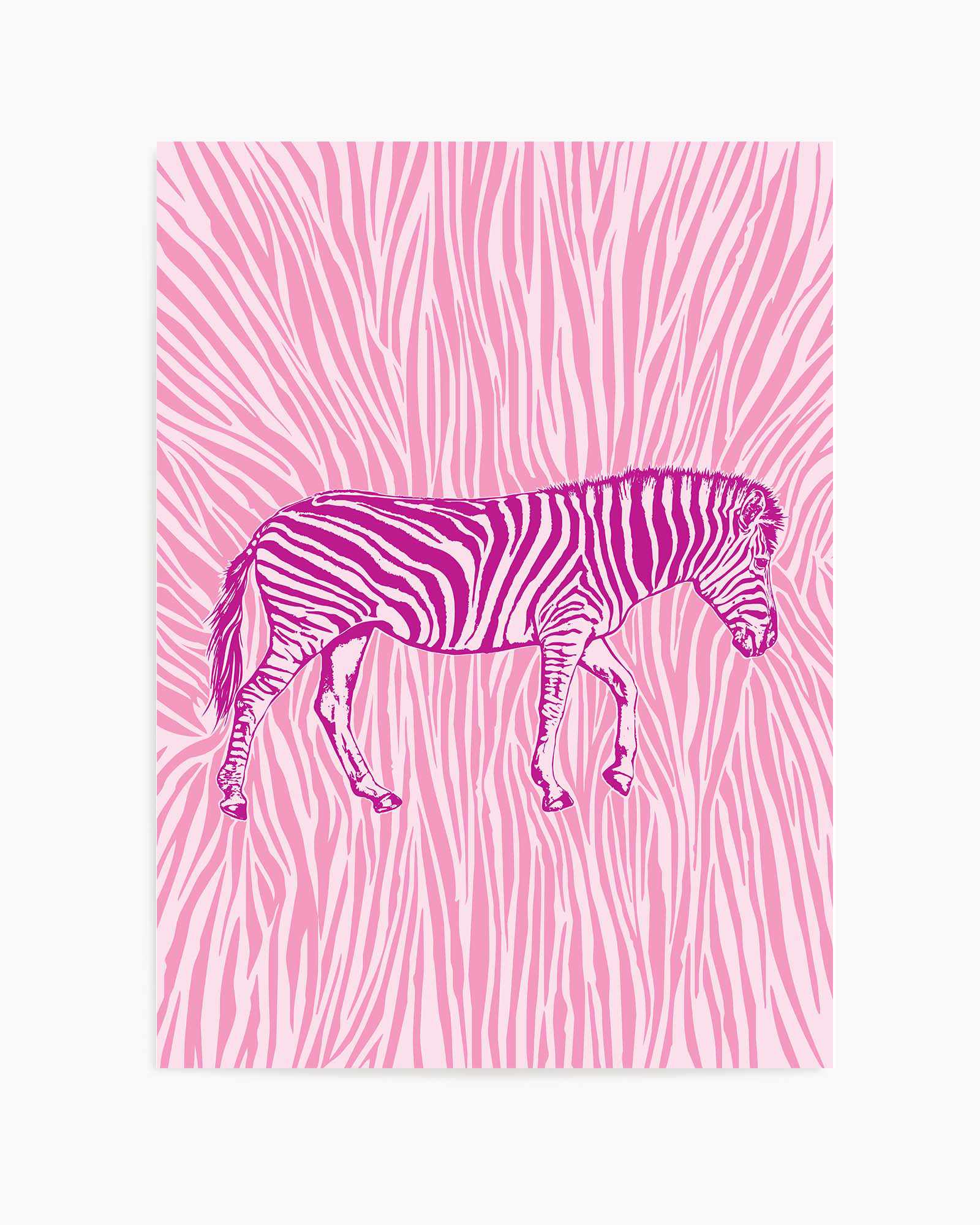 African Zebra Striking Camouflage by Carlo Kaminski | Art Print