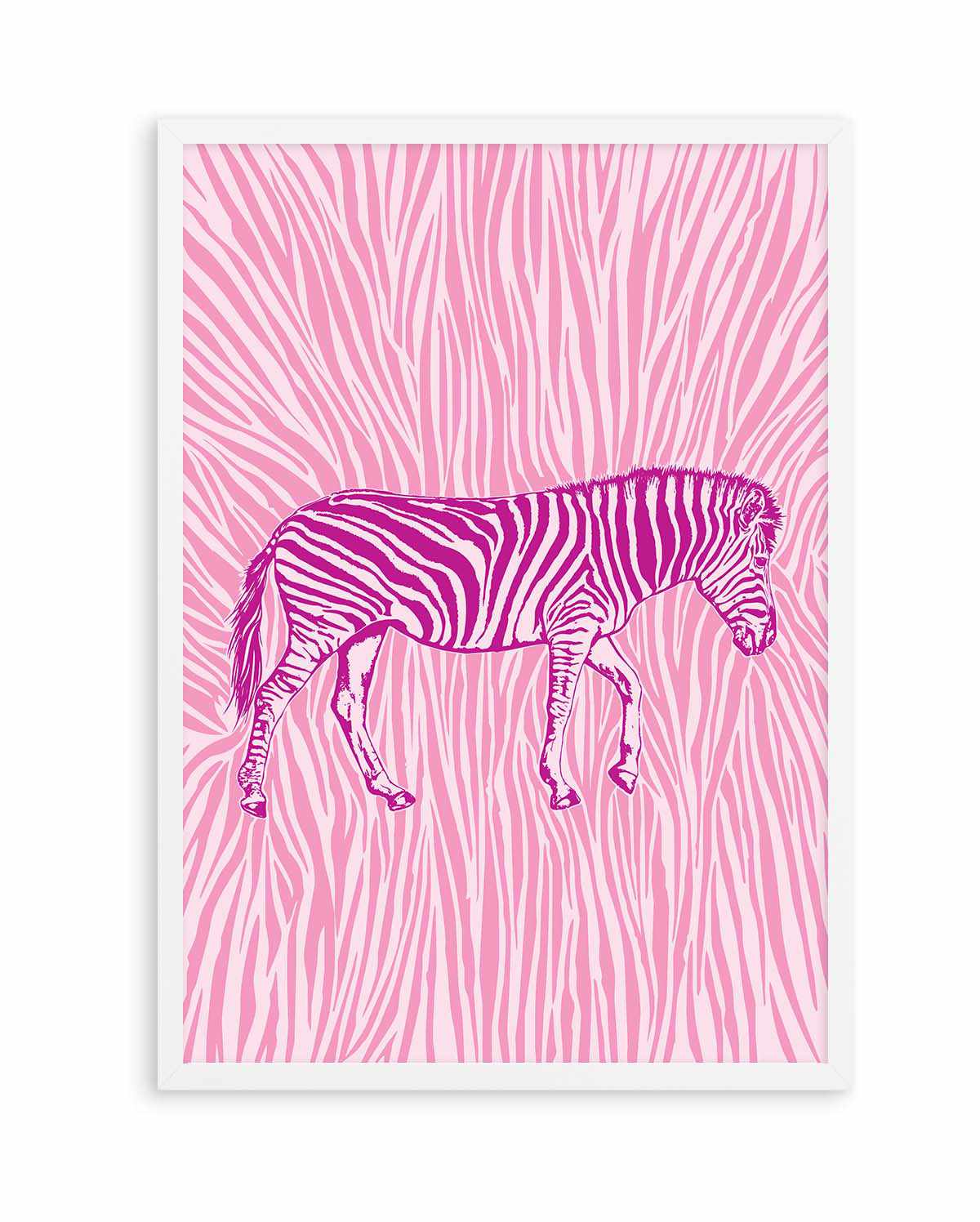 African Zebra Striking Camouflage by Carlo Kaminski | Art Print