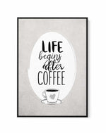 After Coffee by Martina | Framed Canvas Art Print