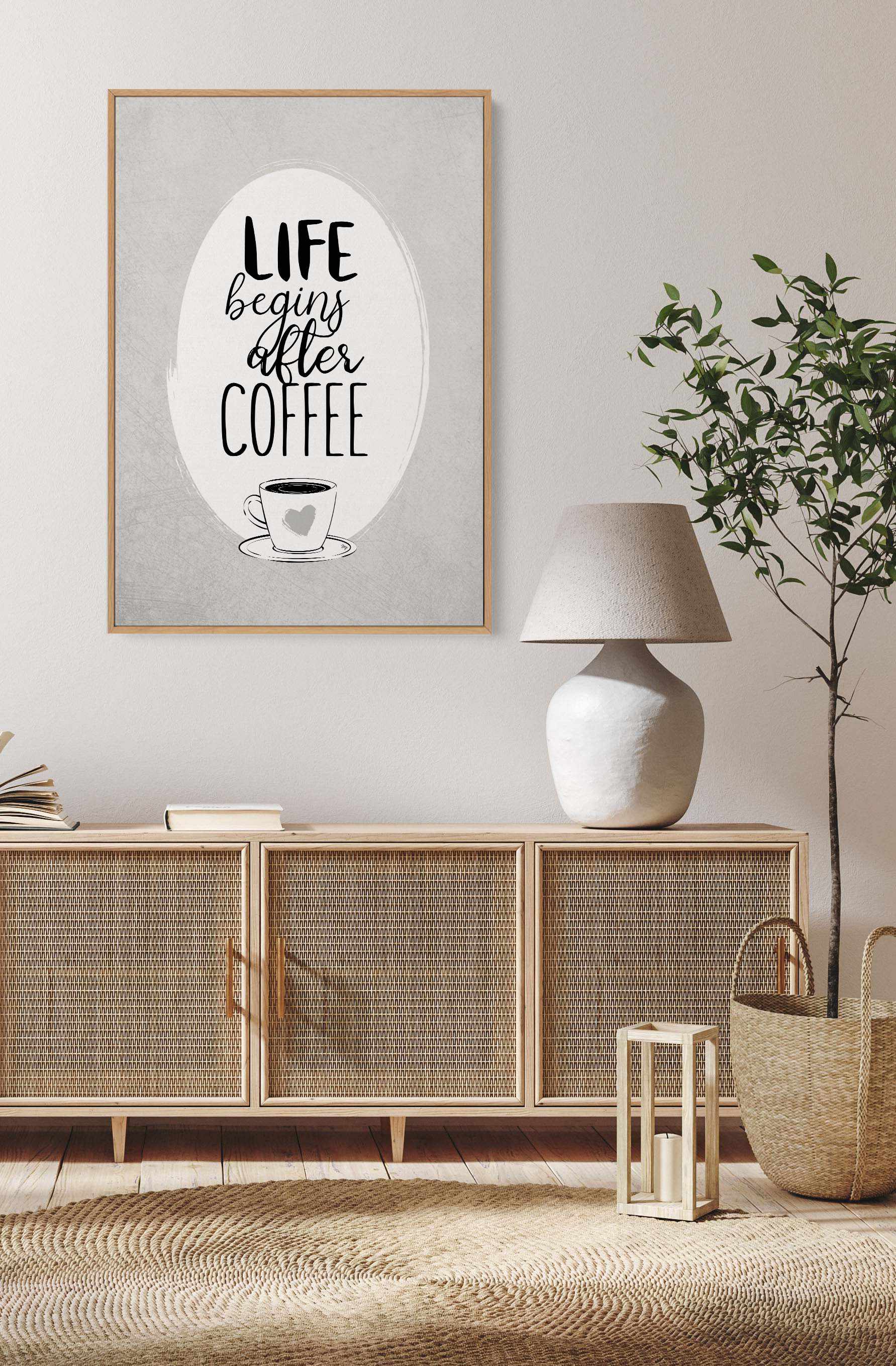 After Coffee by Martina | Framed Canvas Art Print