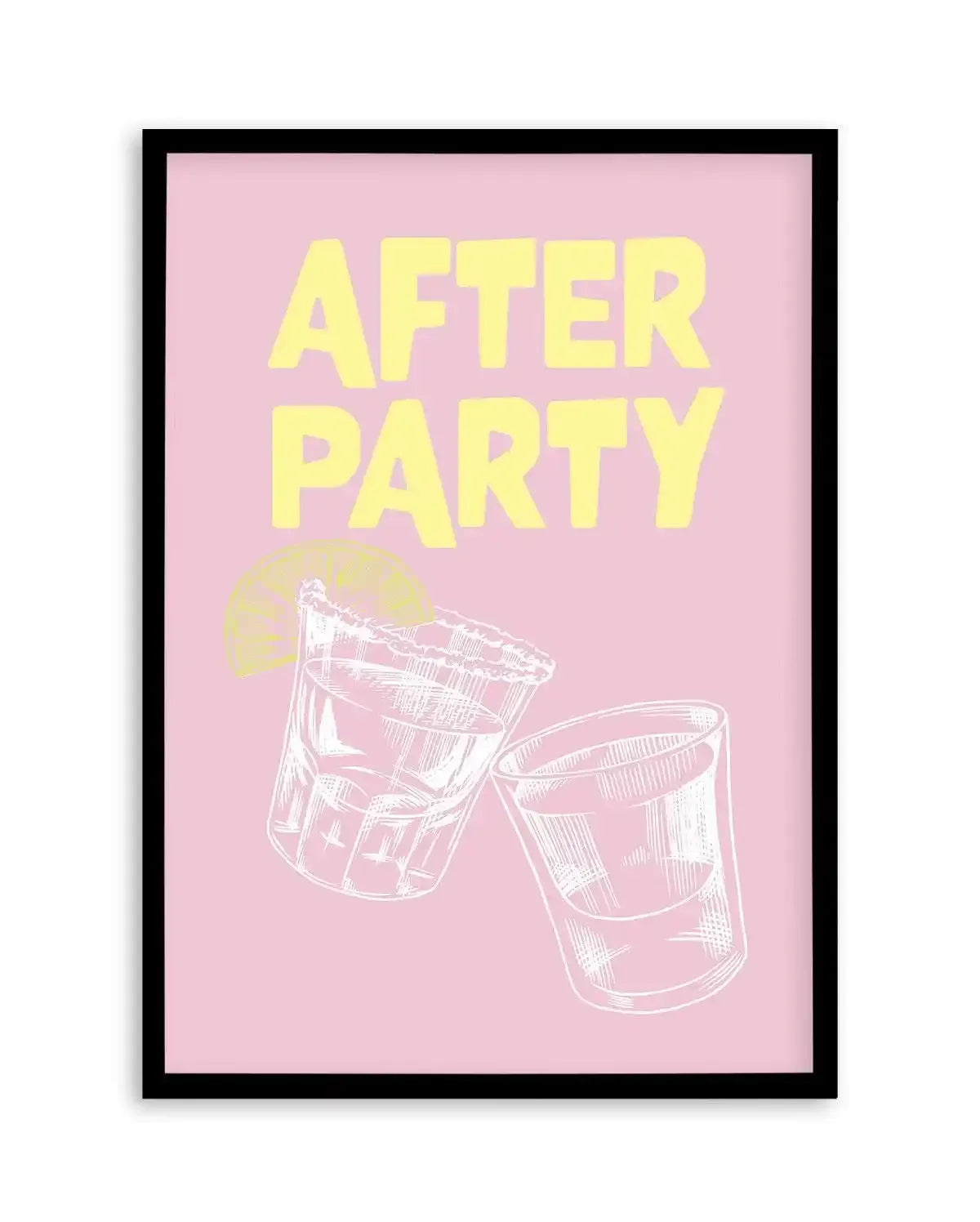 After Party Art Print-PRINT-Olive et Oriel-Olive et Oriel-A5 | 5.8" x 8.3" | 14.8 x 21cm-Black-With White Border-Buy-Australian-Art-Prints-Online-with-Olive-et-Oriel-Your-Artwork-Specialists-Austrailia-Decorate-With-Coastal-Photo-Wall-Art-Prints-From-Our-Beach-House-Artwork-Collection-Fine-Poster-and-Framed-Artwork