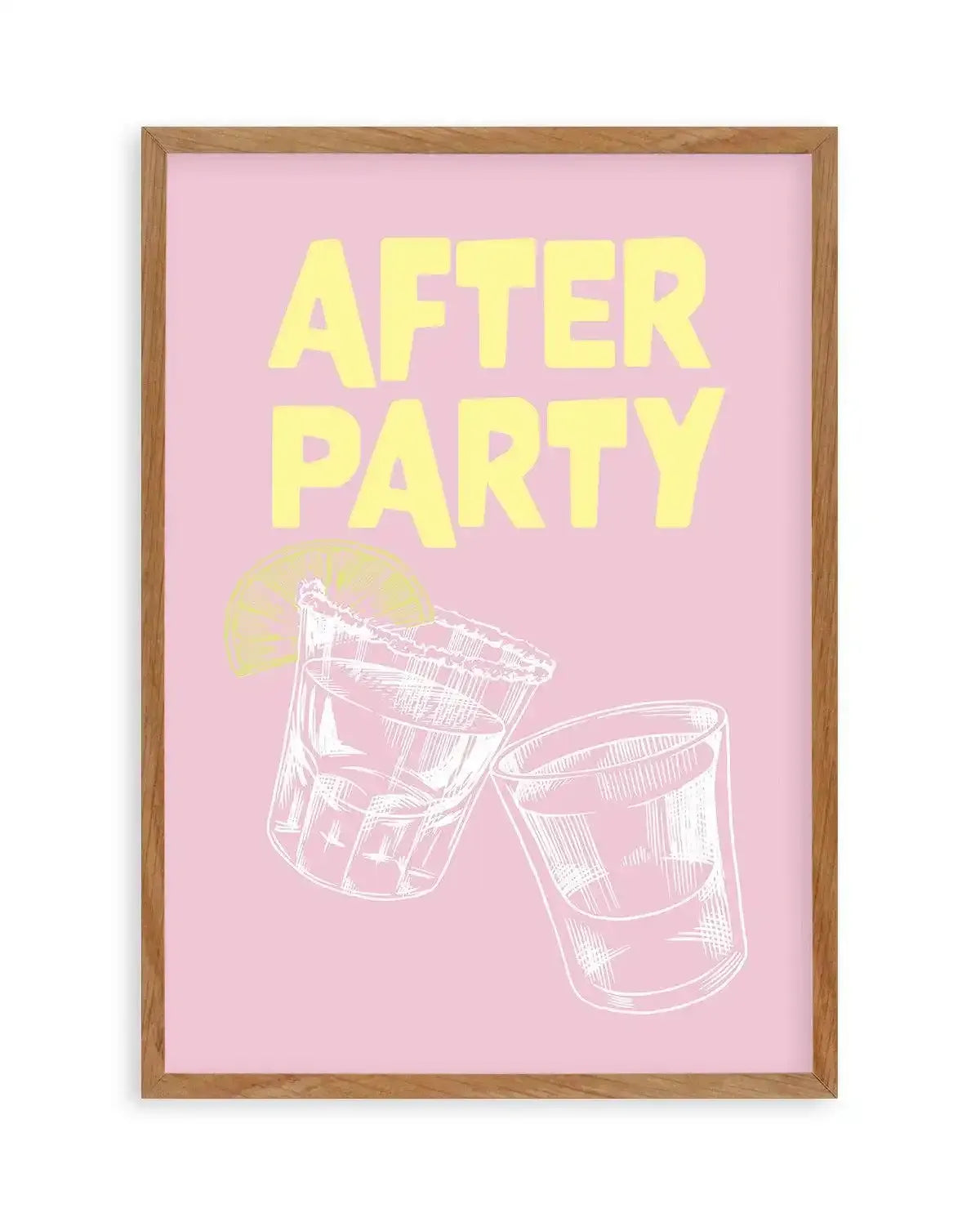 After Party Art Print-PRINT-Olive et Oriel-Olive et Oriel-50x70 cm | 19.6" x 27.5"-Walnut-With White Border-Buy-Australian-Art-Prints-Online-with-Olive-et-Oriel-Your-Artwork-Specialists-Austrailia-Decorate-With-Coastal-Photo-Wall-Art-Prints-From-Our-Beach-House-Artwork-Collection-Fine-Poster-and-Framed-Artwork