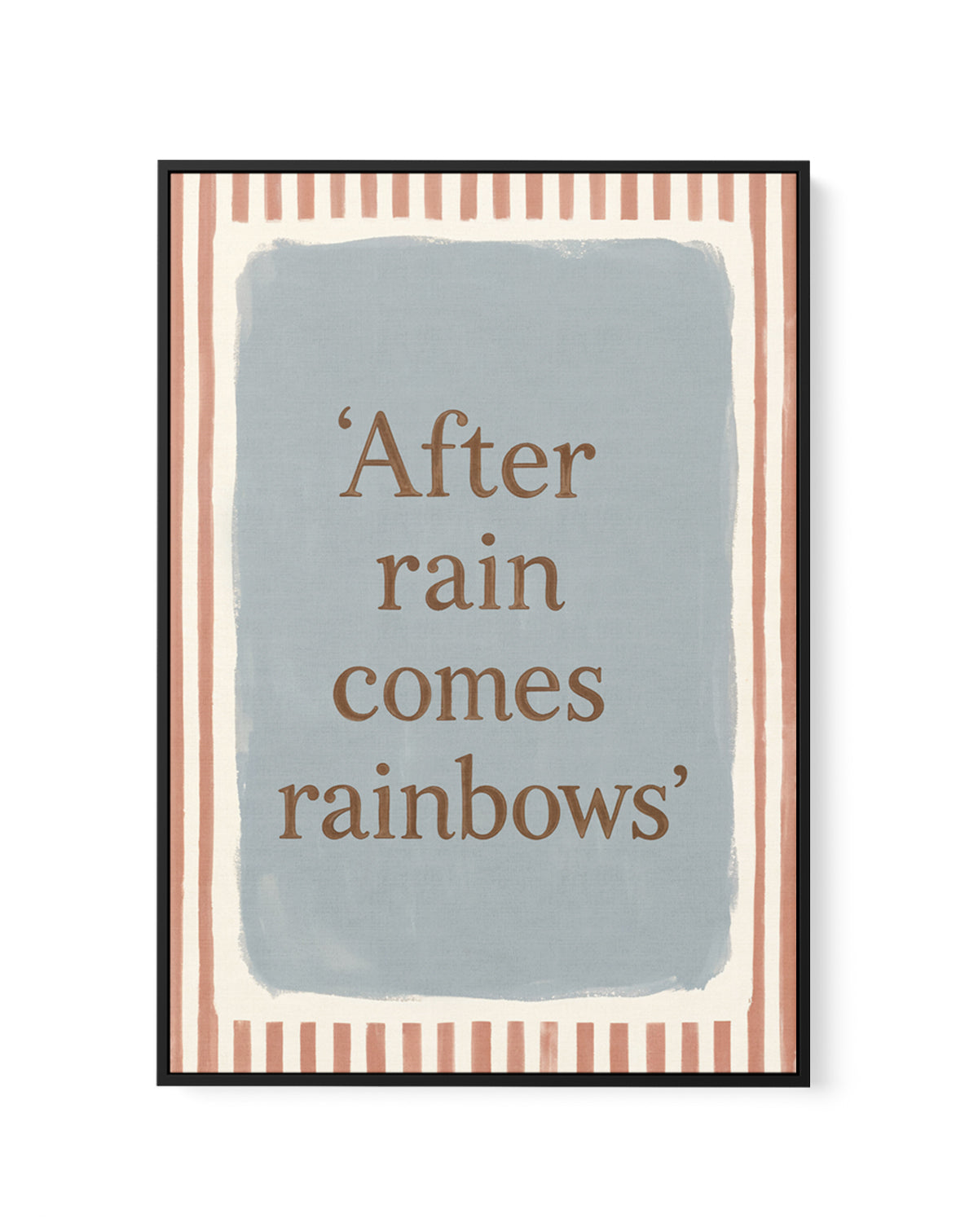 After Rain Comes Rainbows | Framed Canvas Art Print