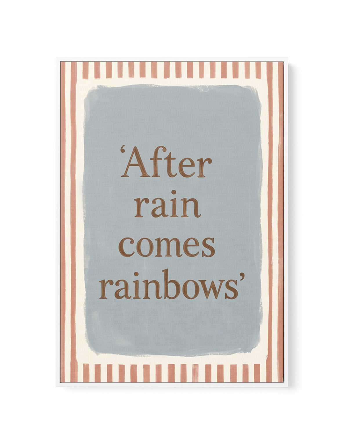 After Rain Comes Rainbows | Framed Canvas Art Print