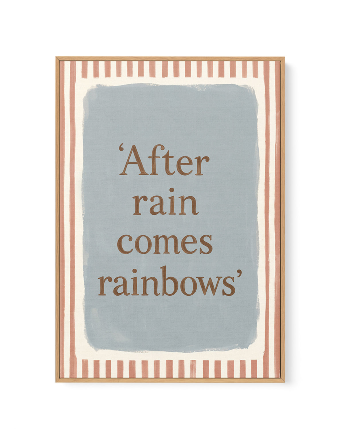 After Rain Comes Rainbows | Framed Canvas Art Print
