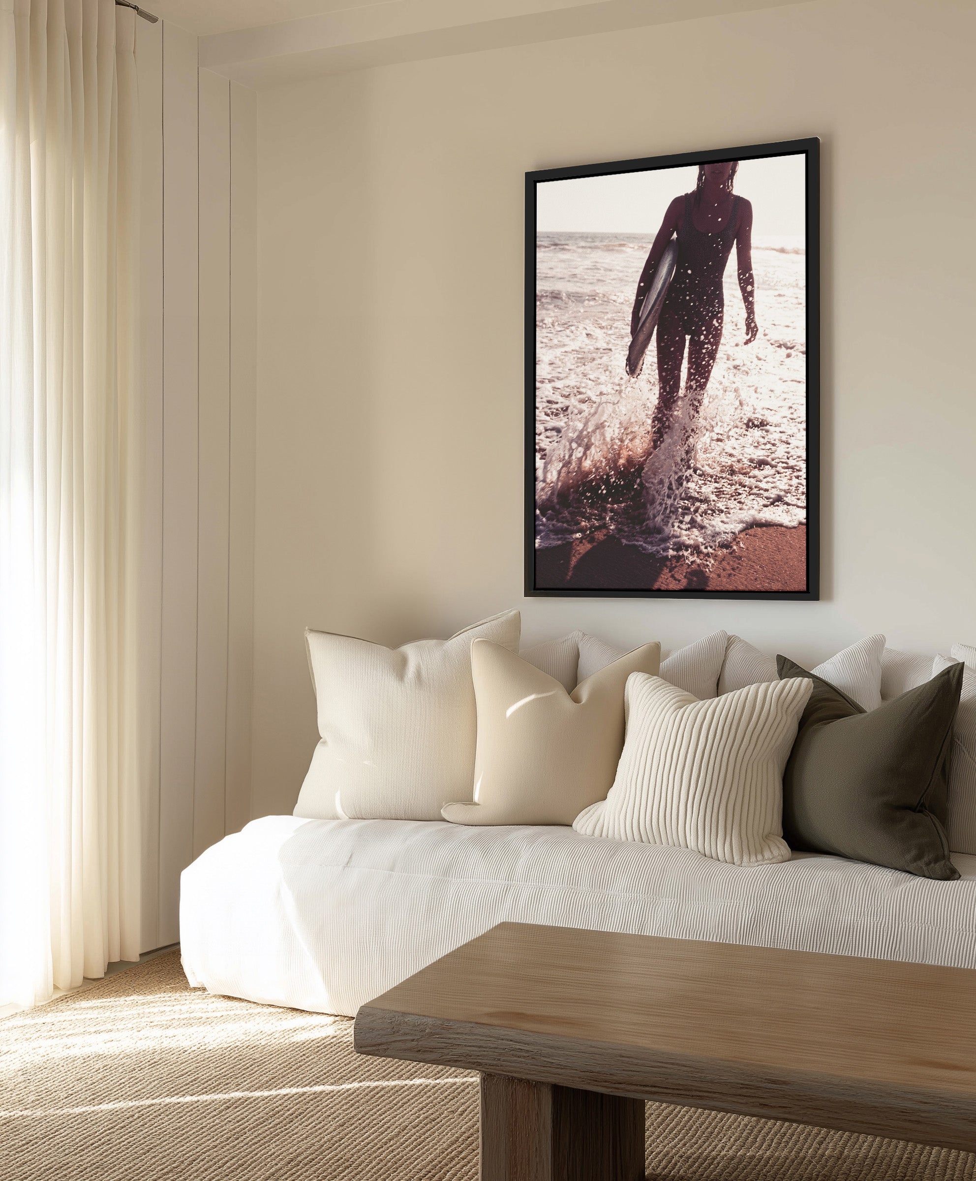 After Sun | Framed Canvas Art Print