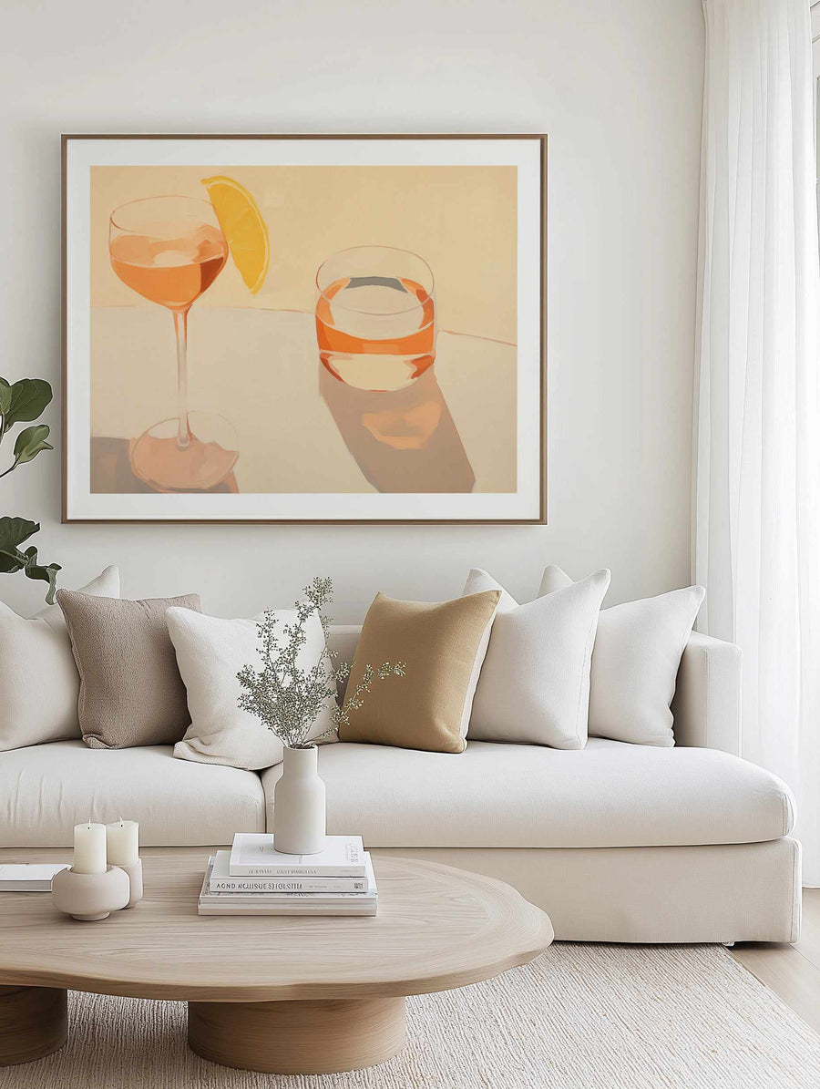 Afternoon Cocktails I | Art Print from Olive et Oriel where you can shop wallpaper and artworks online