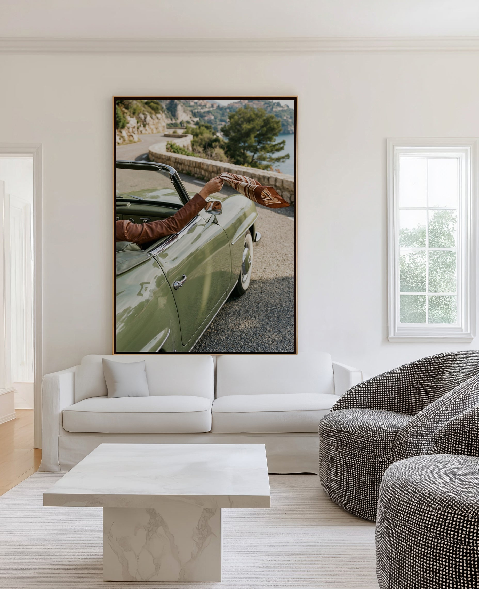Afternoon Drive II | Framed Canvas Art Print