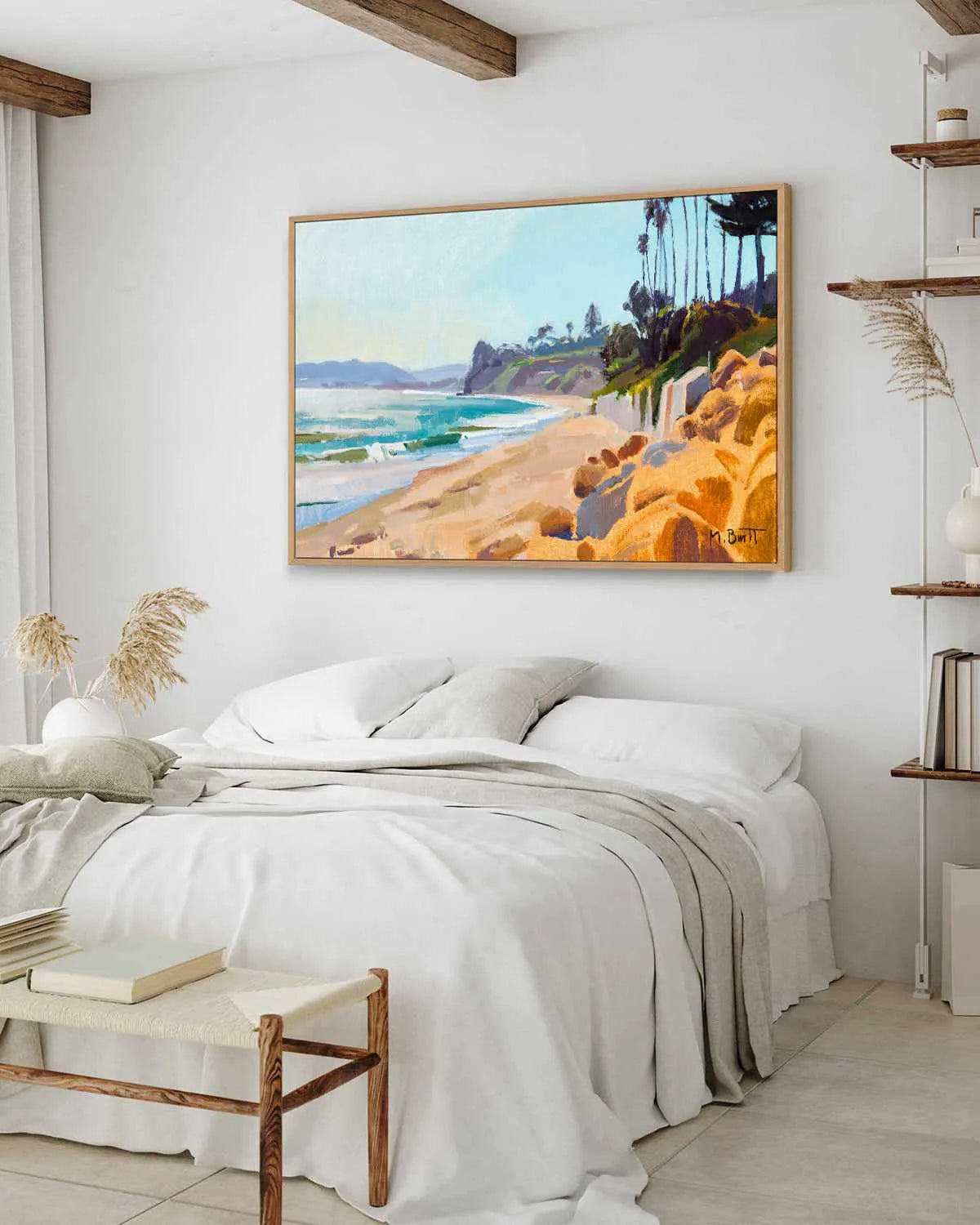 Afternoon Light by Marcia Burtt | Framed Canvas Art Print from Olive et Oriel where you can shop wallpaper and artworks online
